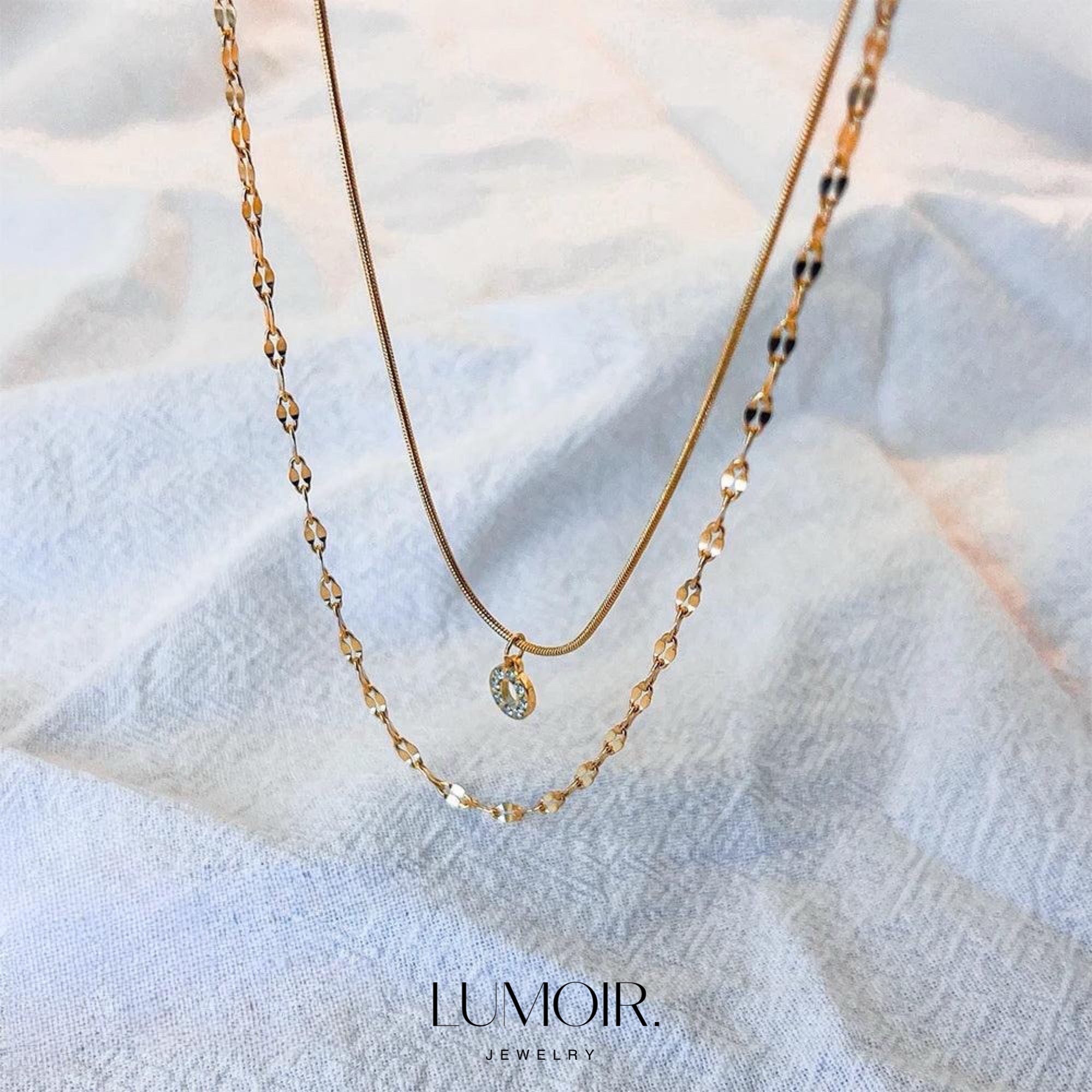 Personalized stainless steel necklace Luna