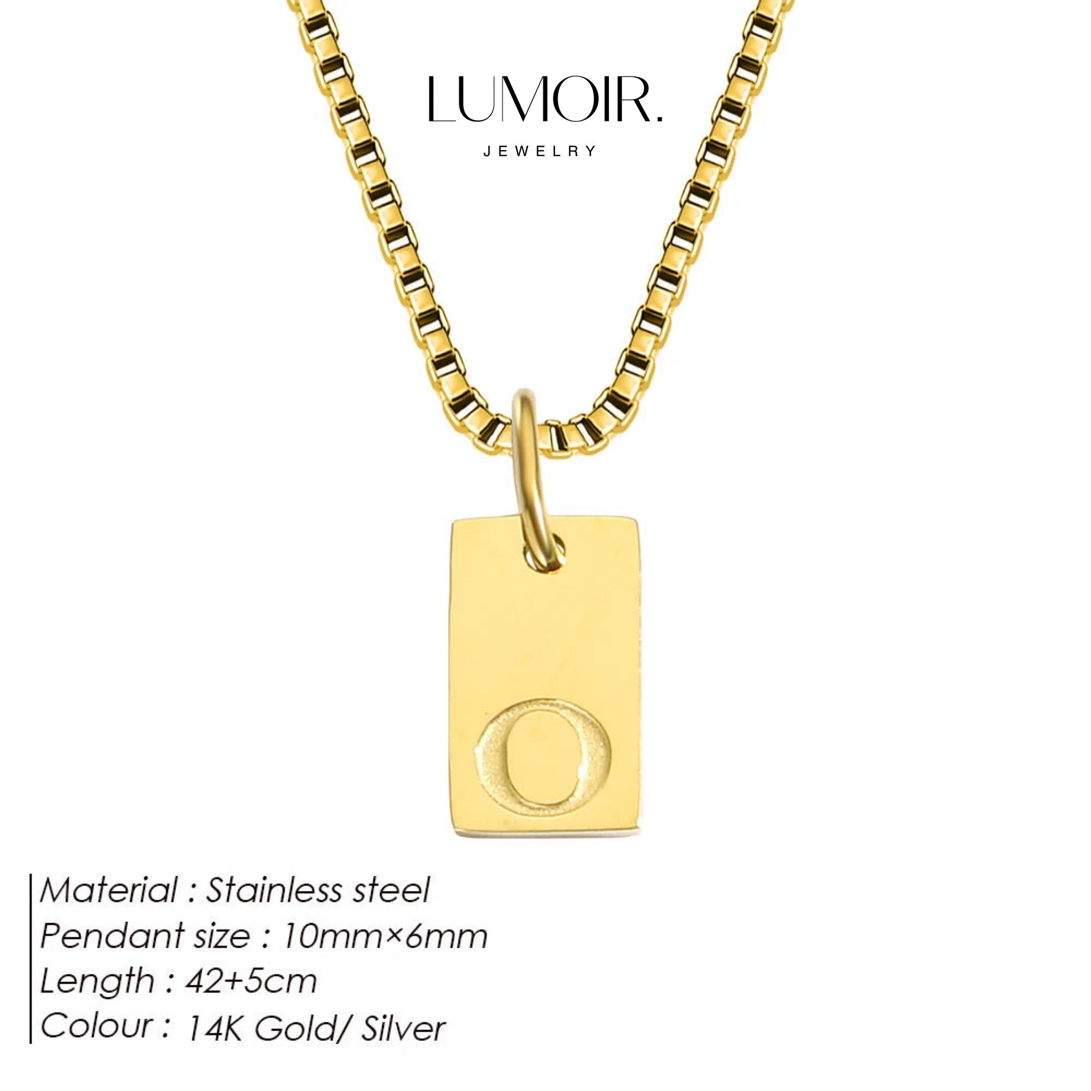 Personalized stainless steel necklace Luana