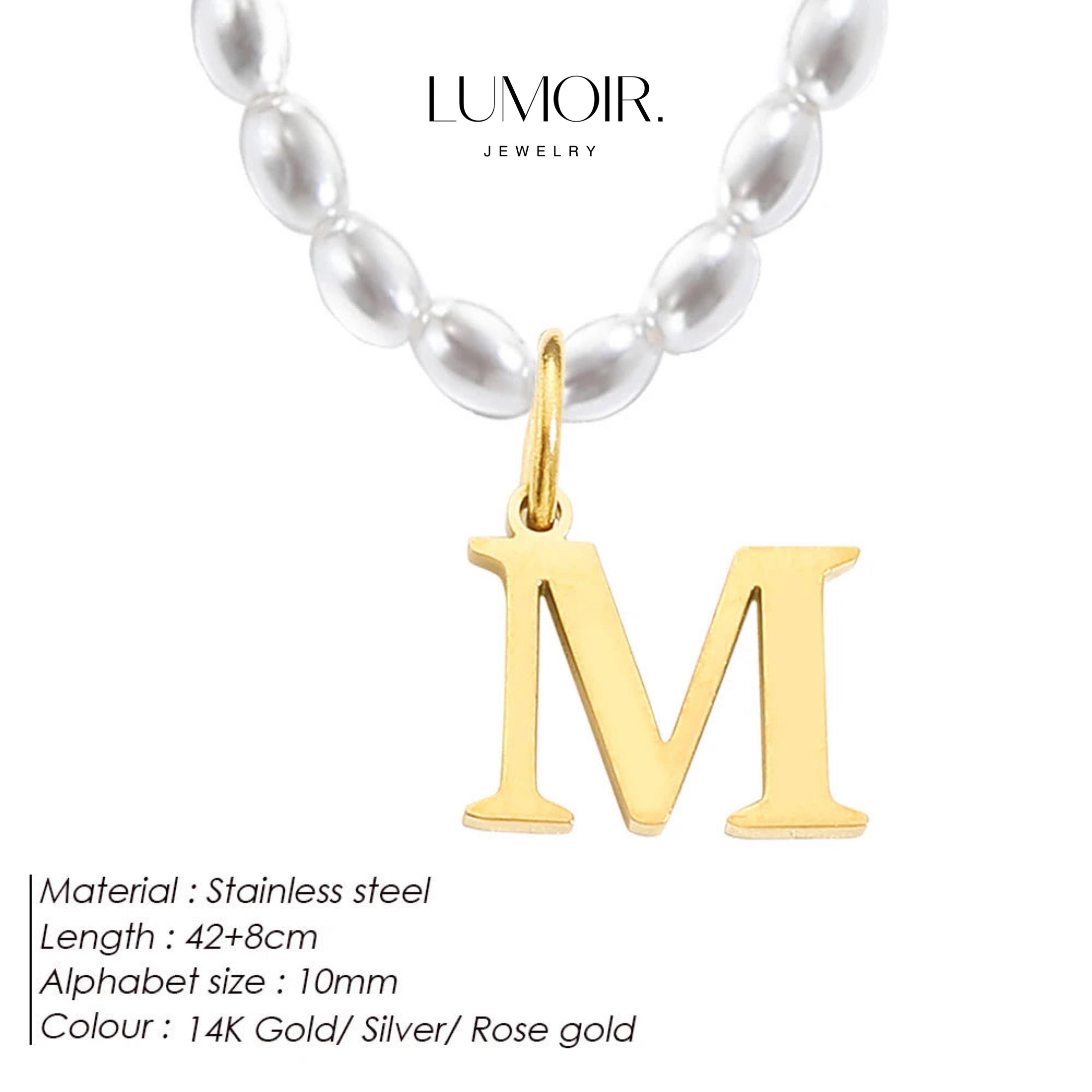 Personalized pearl necklace Tanna