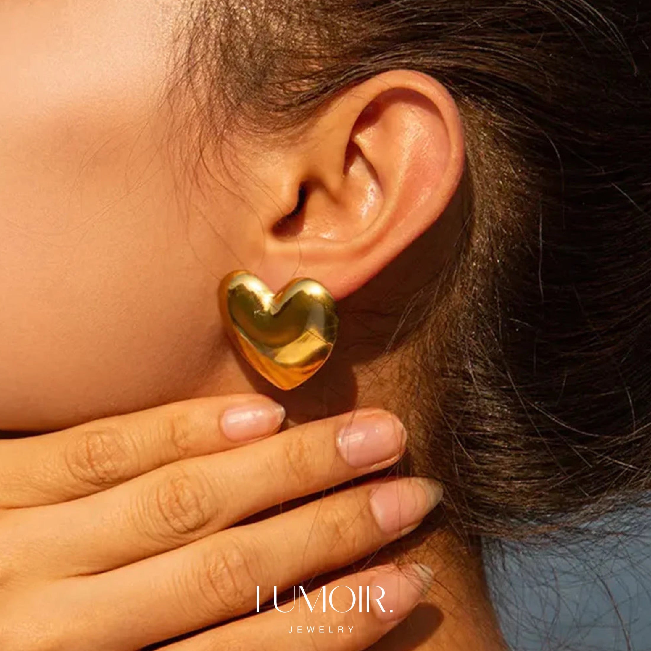 Stainless steel earrings Lunara