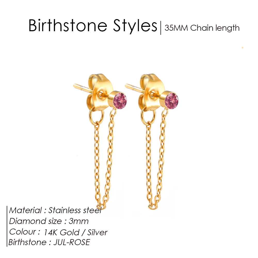 Birthstone earrings Yara