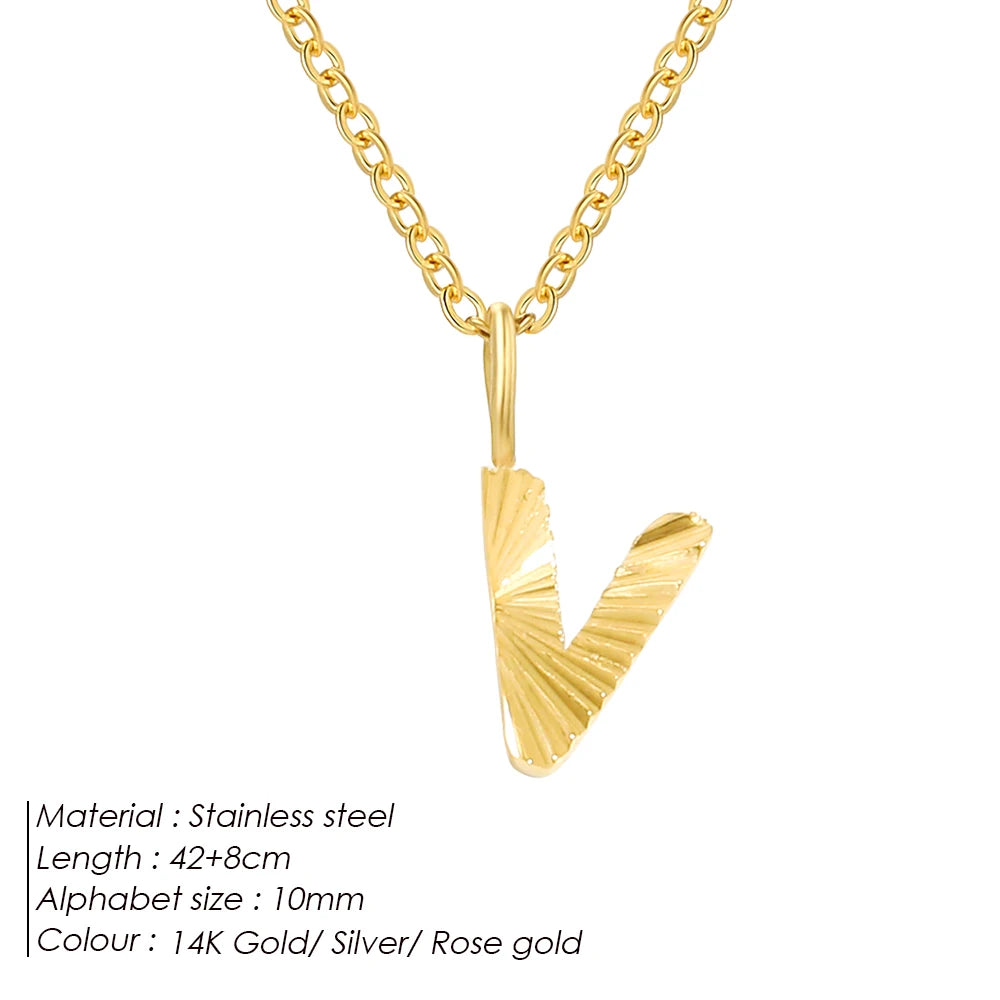 Personalized stainless steel necklace Corina