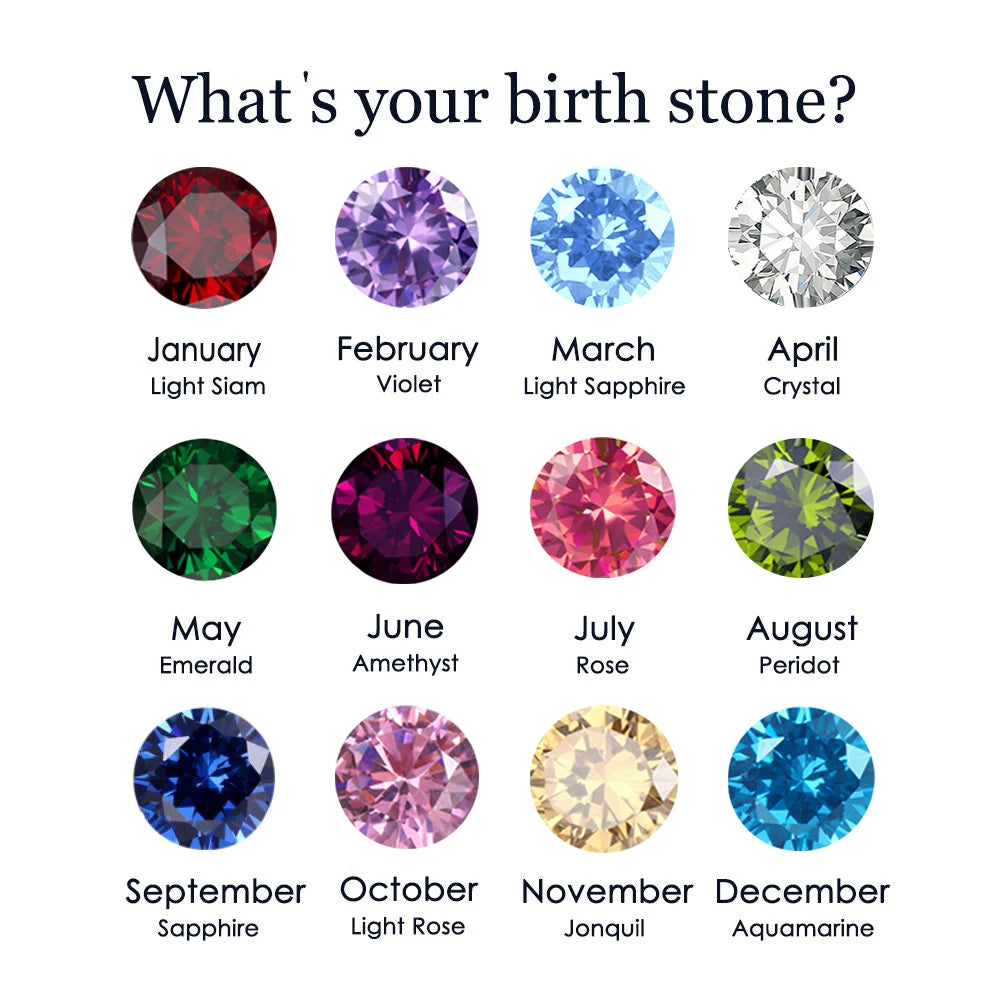 Manja birthstone necklace