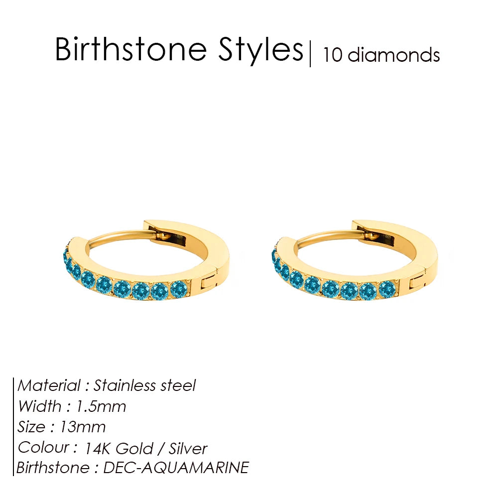 Birthstone earrings Marena