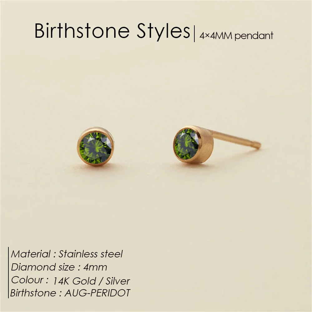 Dina birthstone earrings
