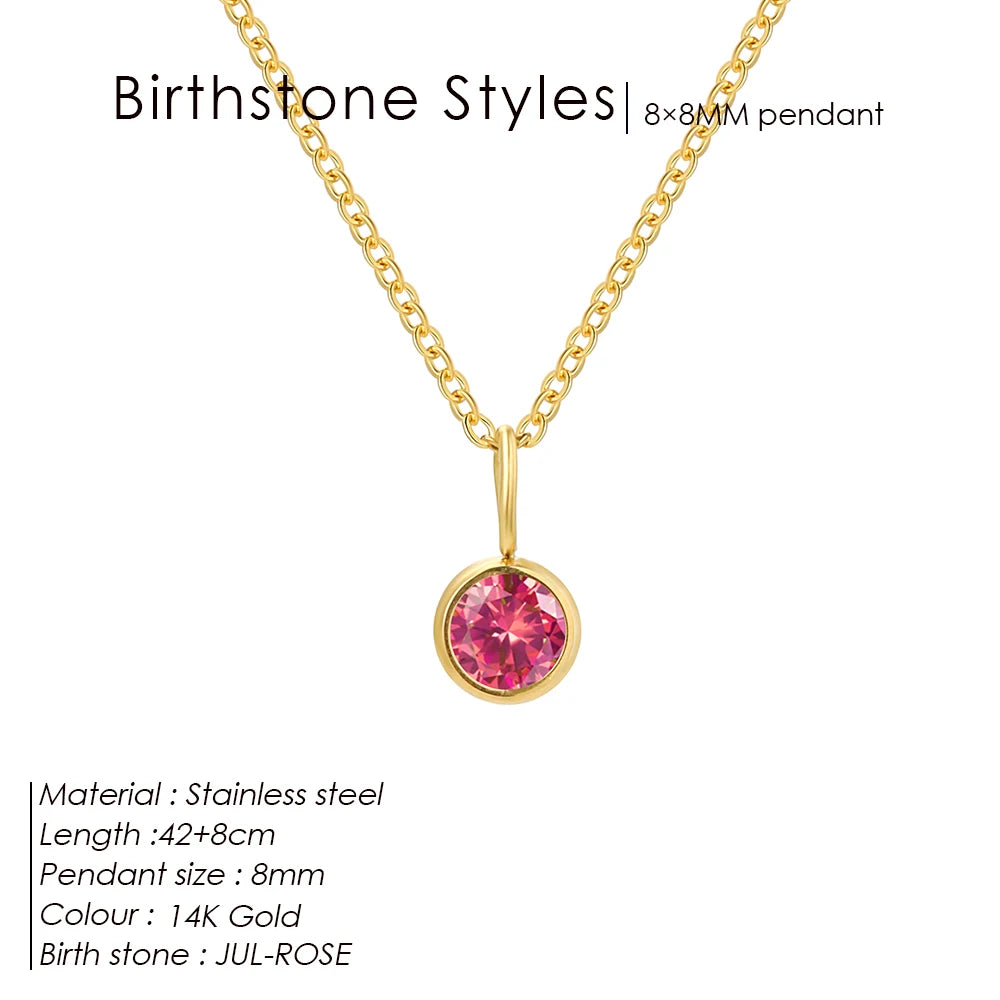 Birthstone necklace Tanja