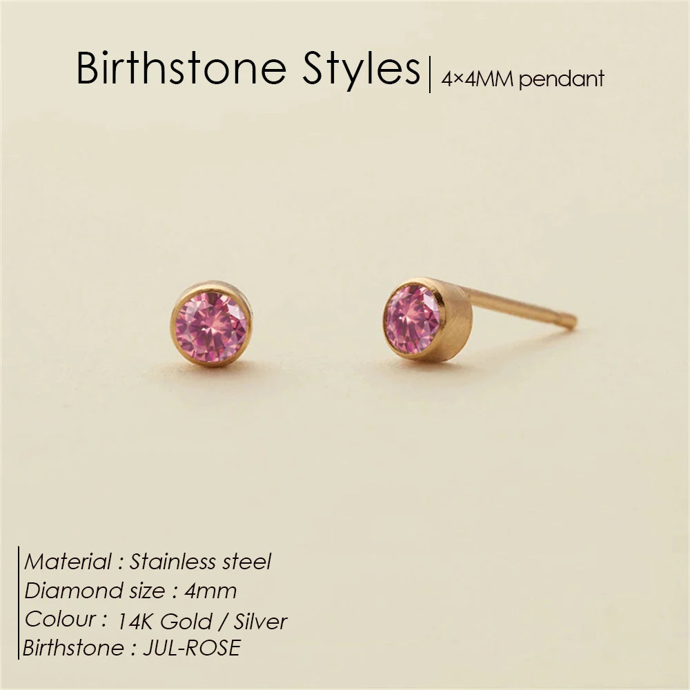 Dina birthstone earrings
