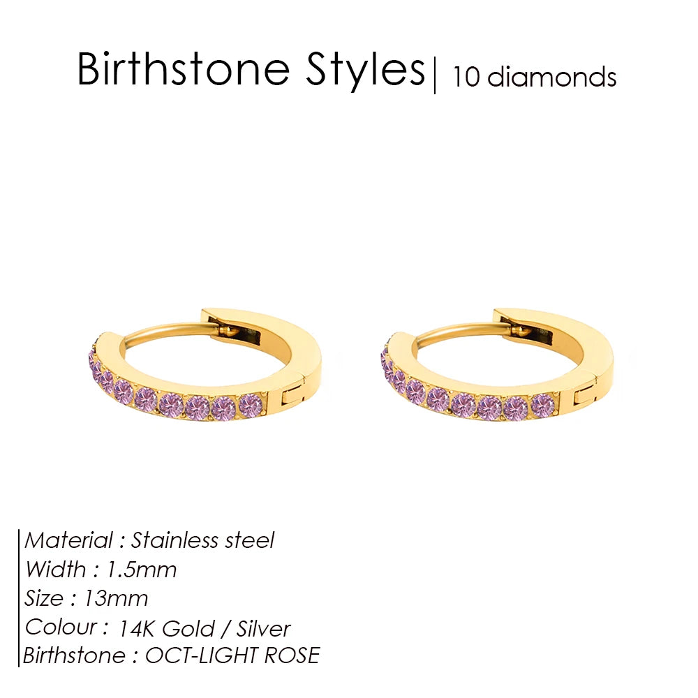 Birthstone earrings Marena