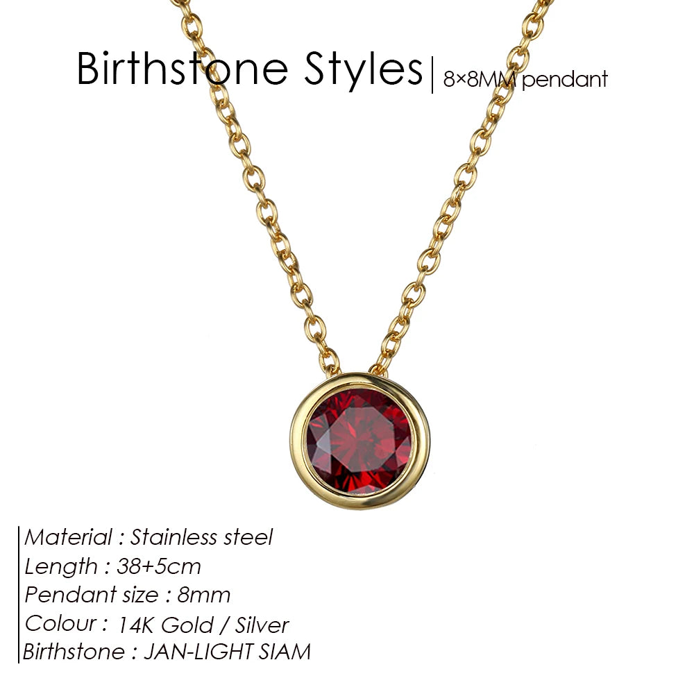 Birthstone necklace Noelia