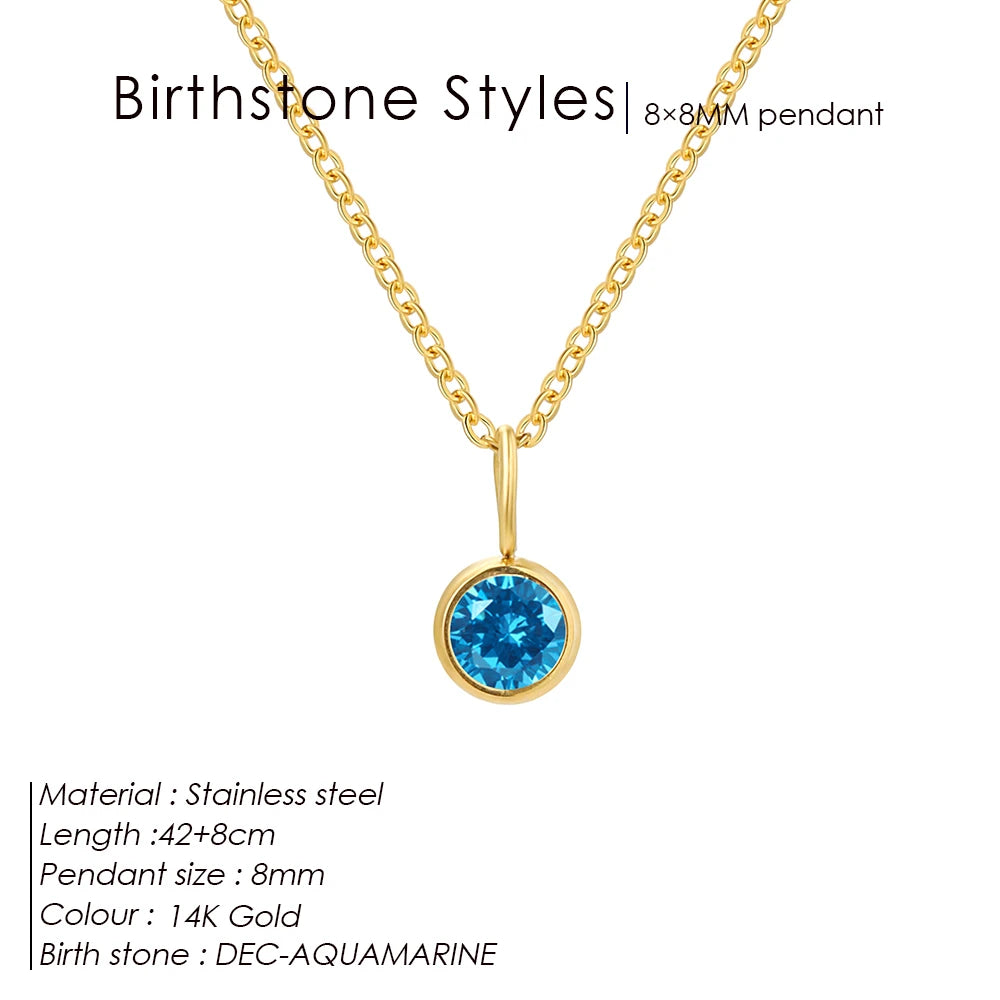 Birthstone necklace Tanja