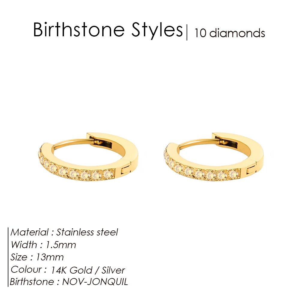 Birthstone earrings Marena