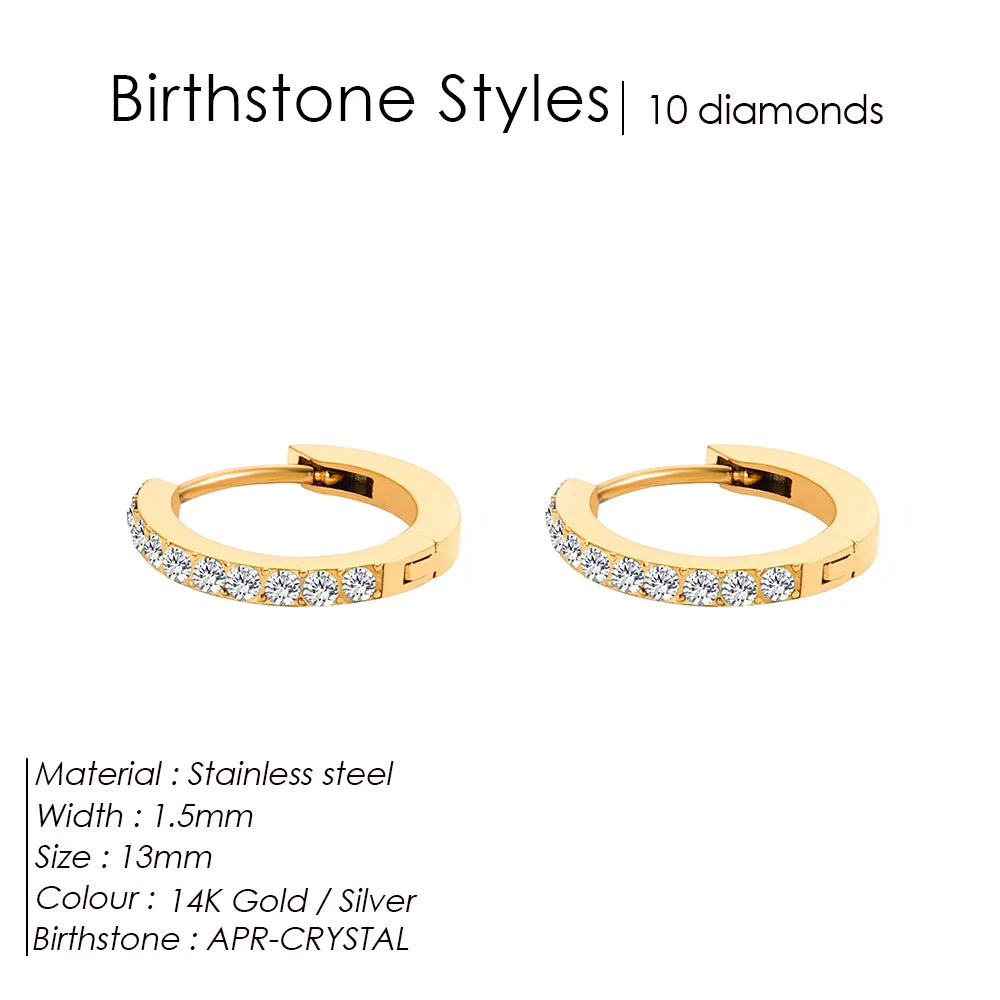 Birthstone earrings Marena