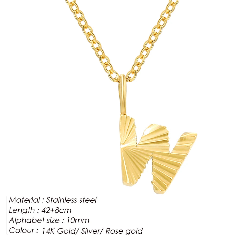Personalized stainless steel necklace Corina