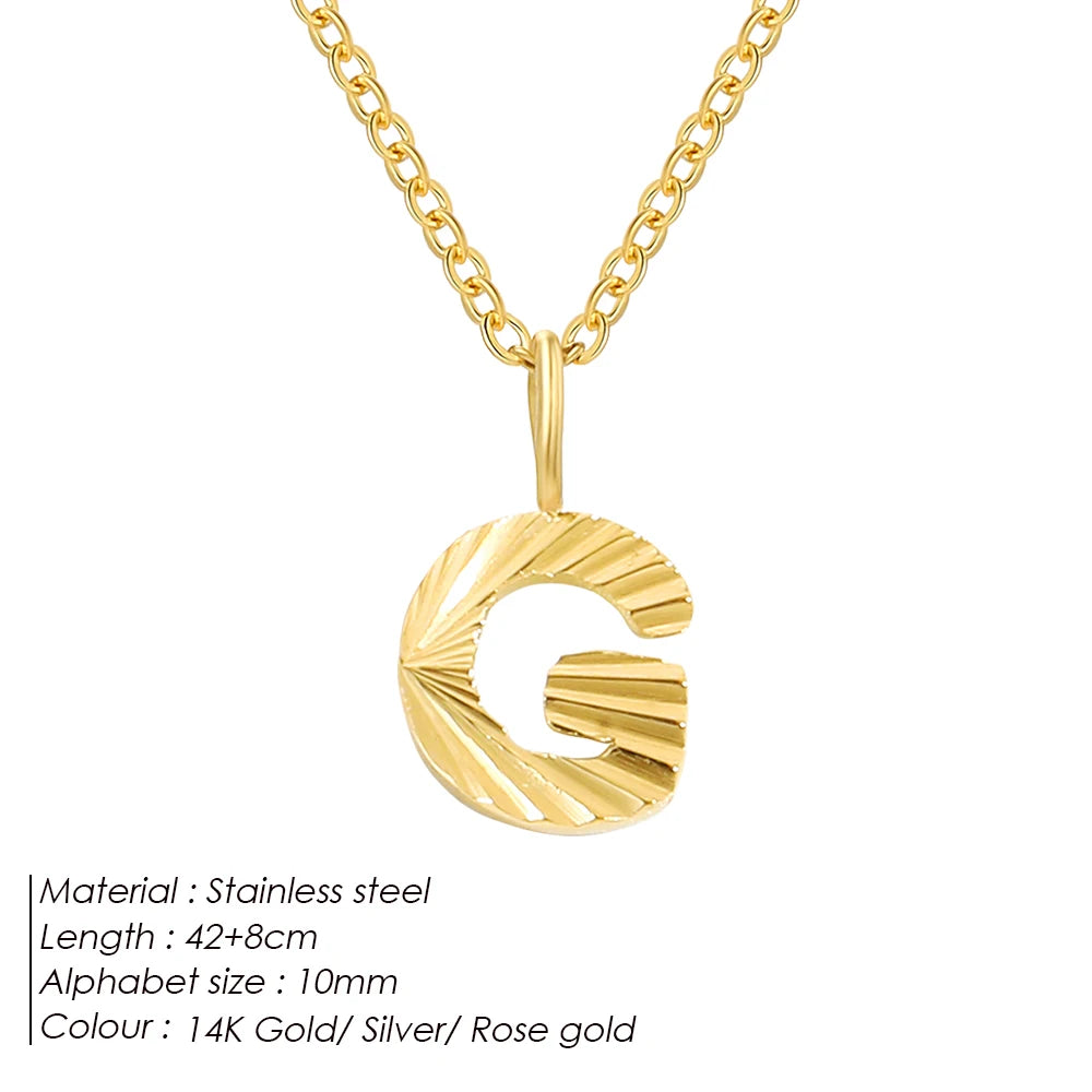 Personalized stainless steel necklace Corina