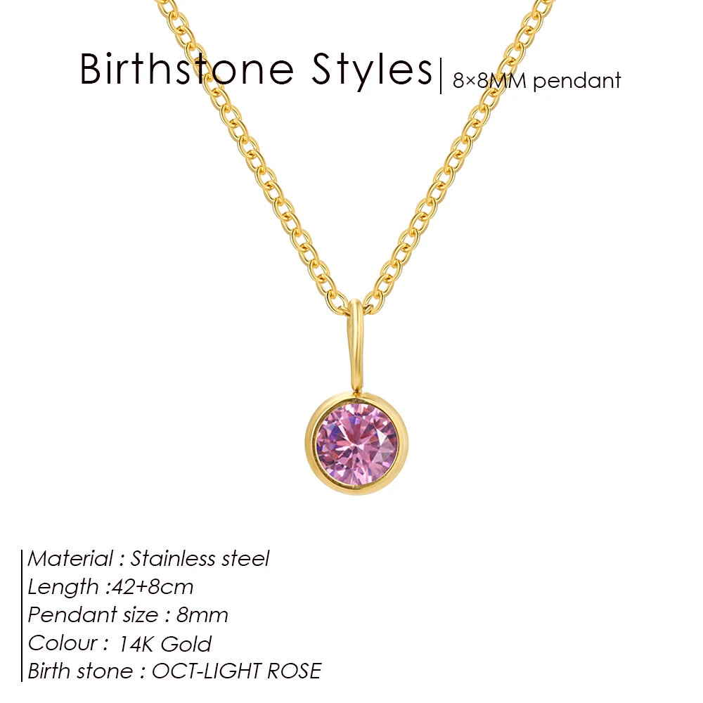 Birthstone necklace Tanja