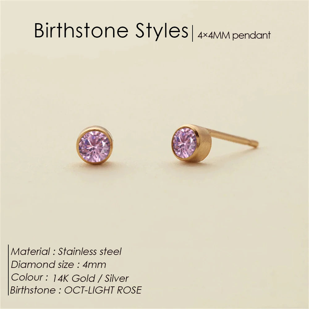 Dina birthstone earrings