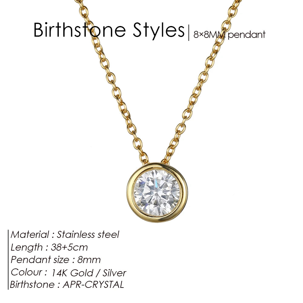 Birthstone necklace Noelia