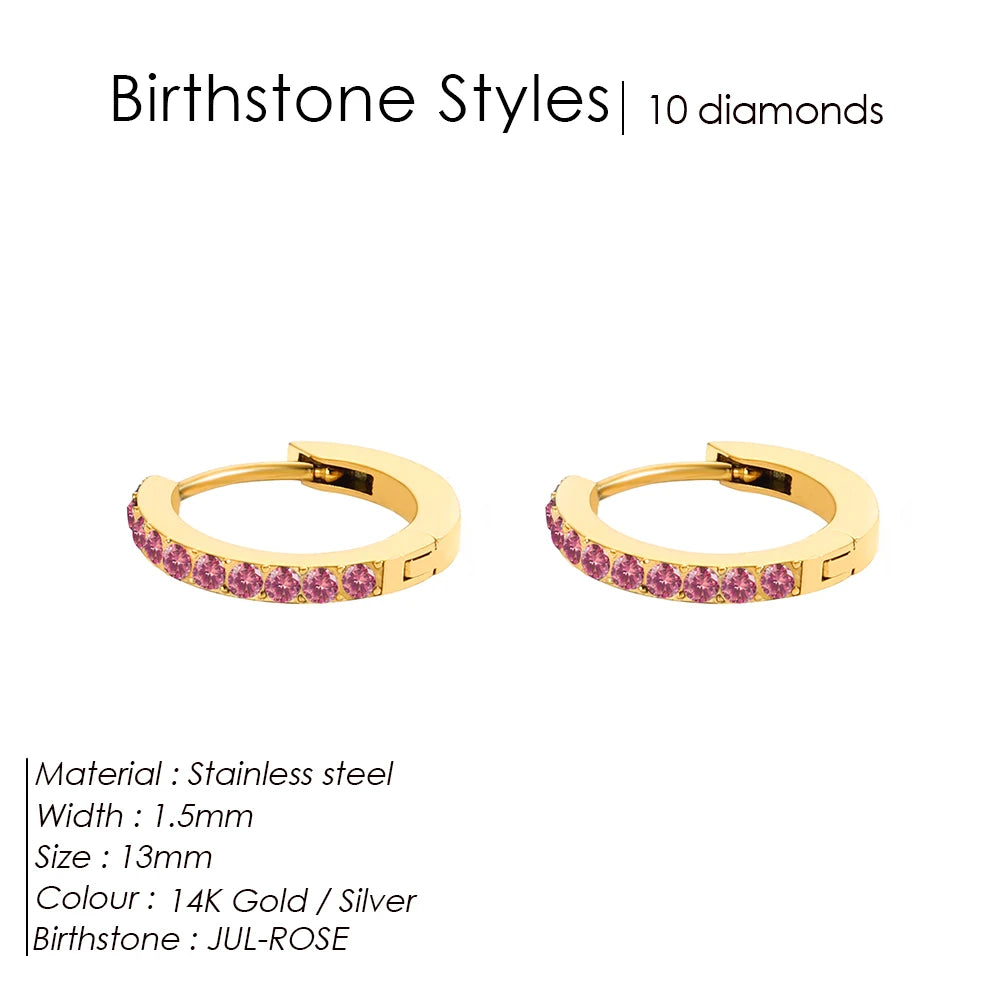 Birthstone earrings Marena