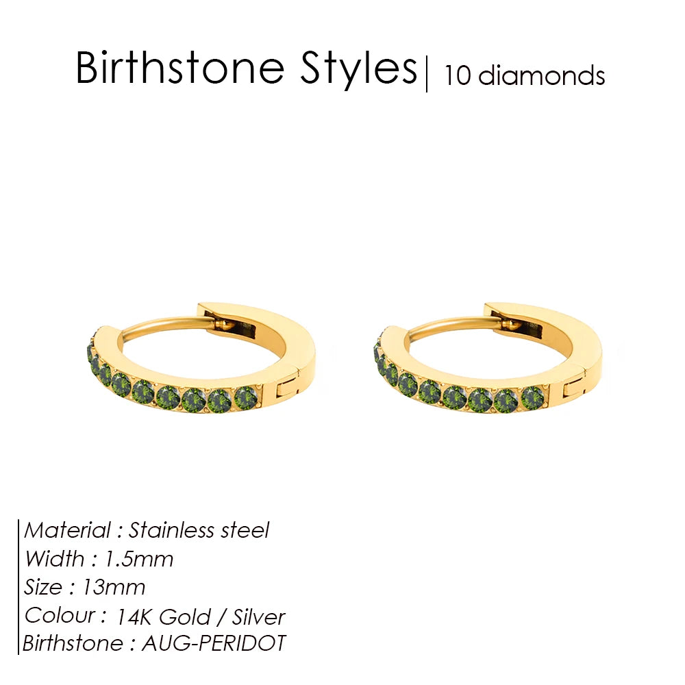 Birthstone earrings Marena