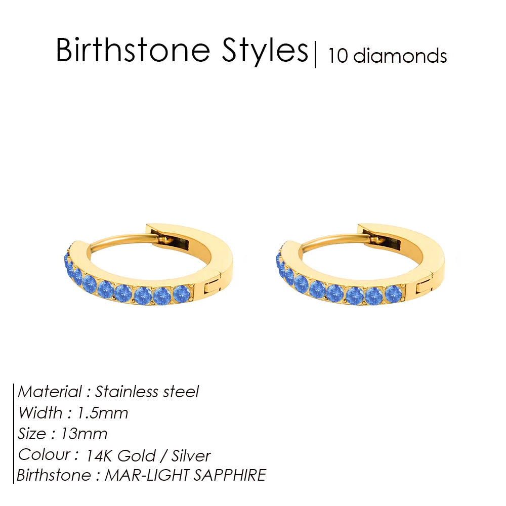 Birthstone earrings Marena