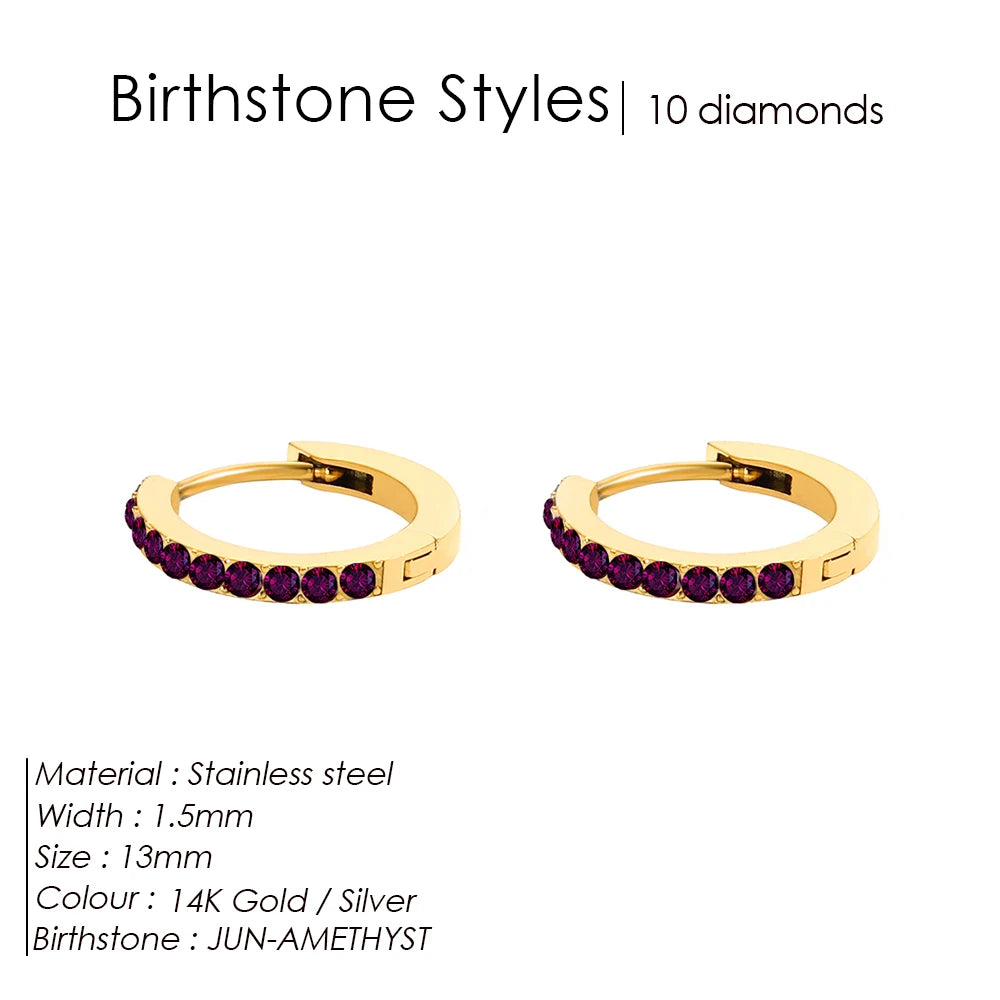 Birthstone earrings Marena