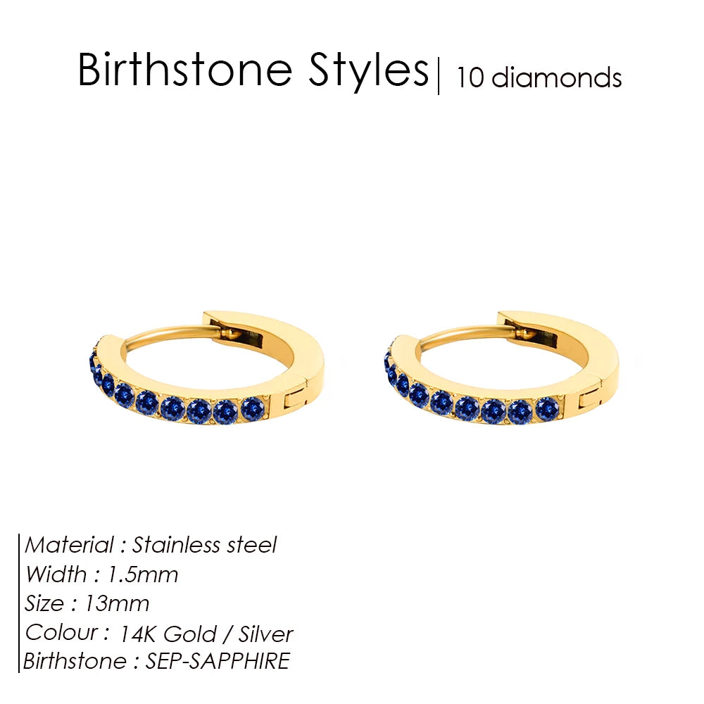 Birthstone earrings Marena