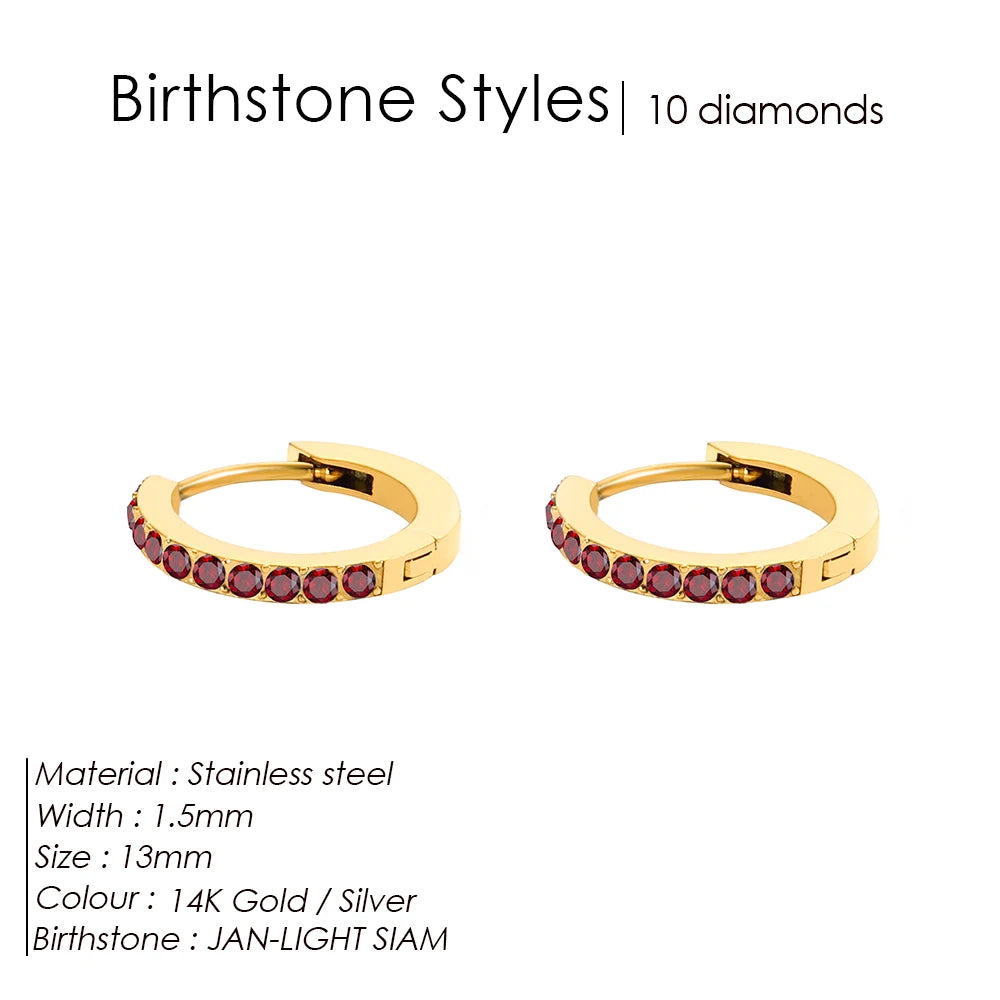 Birthstone earrings Marena