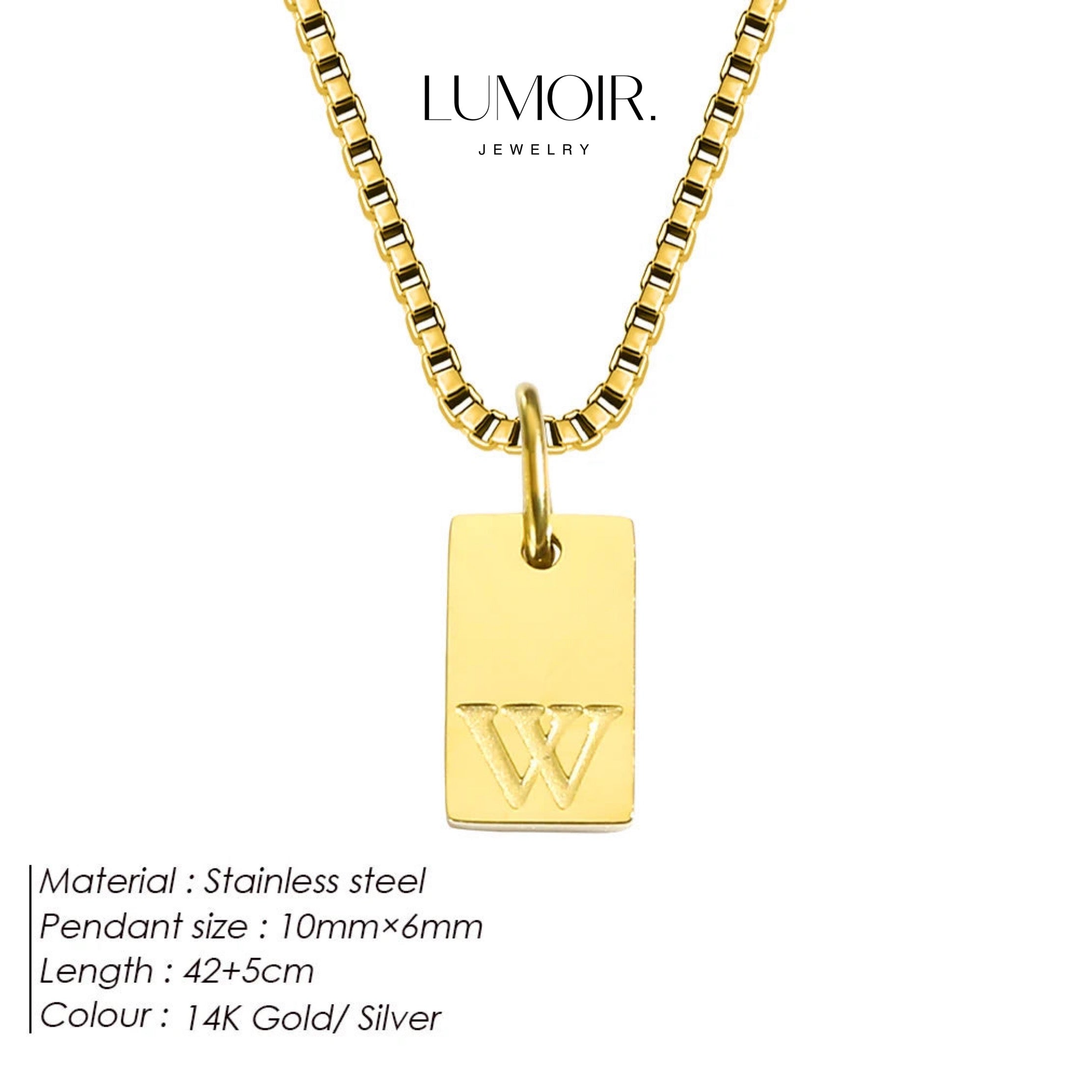 Collier personnalisé en acier inoxydable Luana