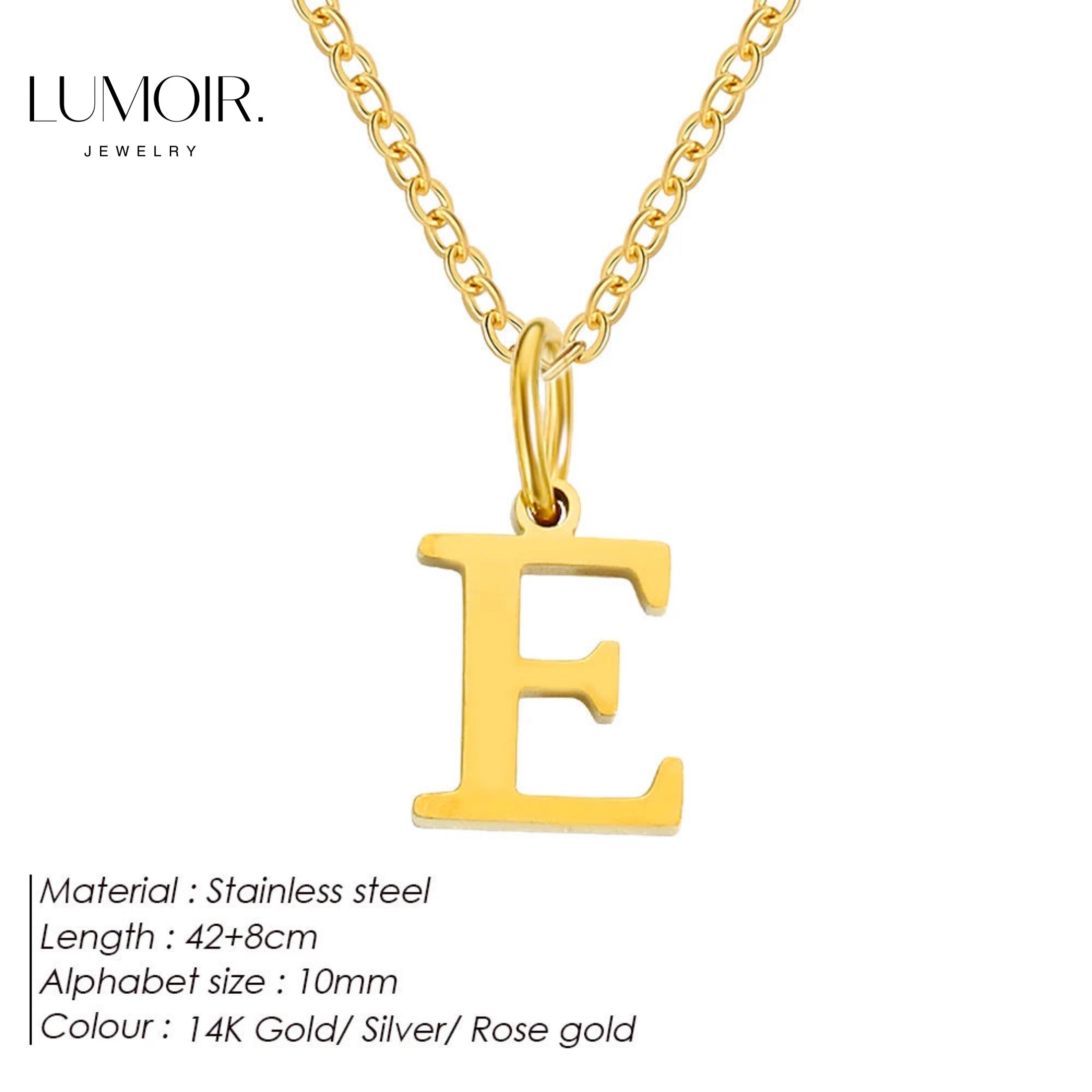 Collier personnalisé en acier inoxydable Lune