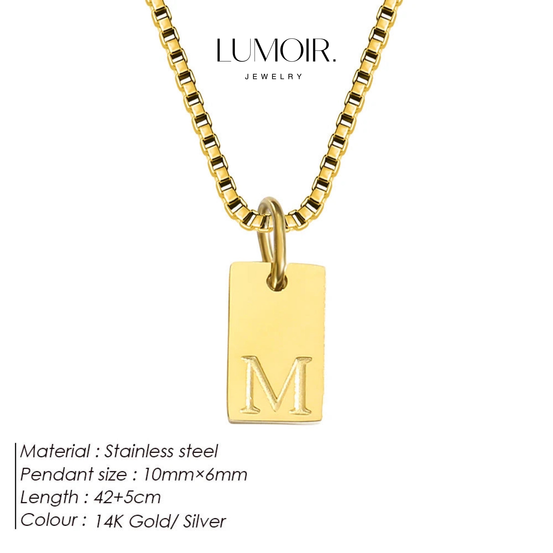 Collier personnalisé en acier inoxydable Luana