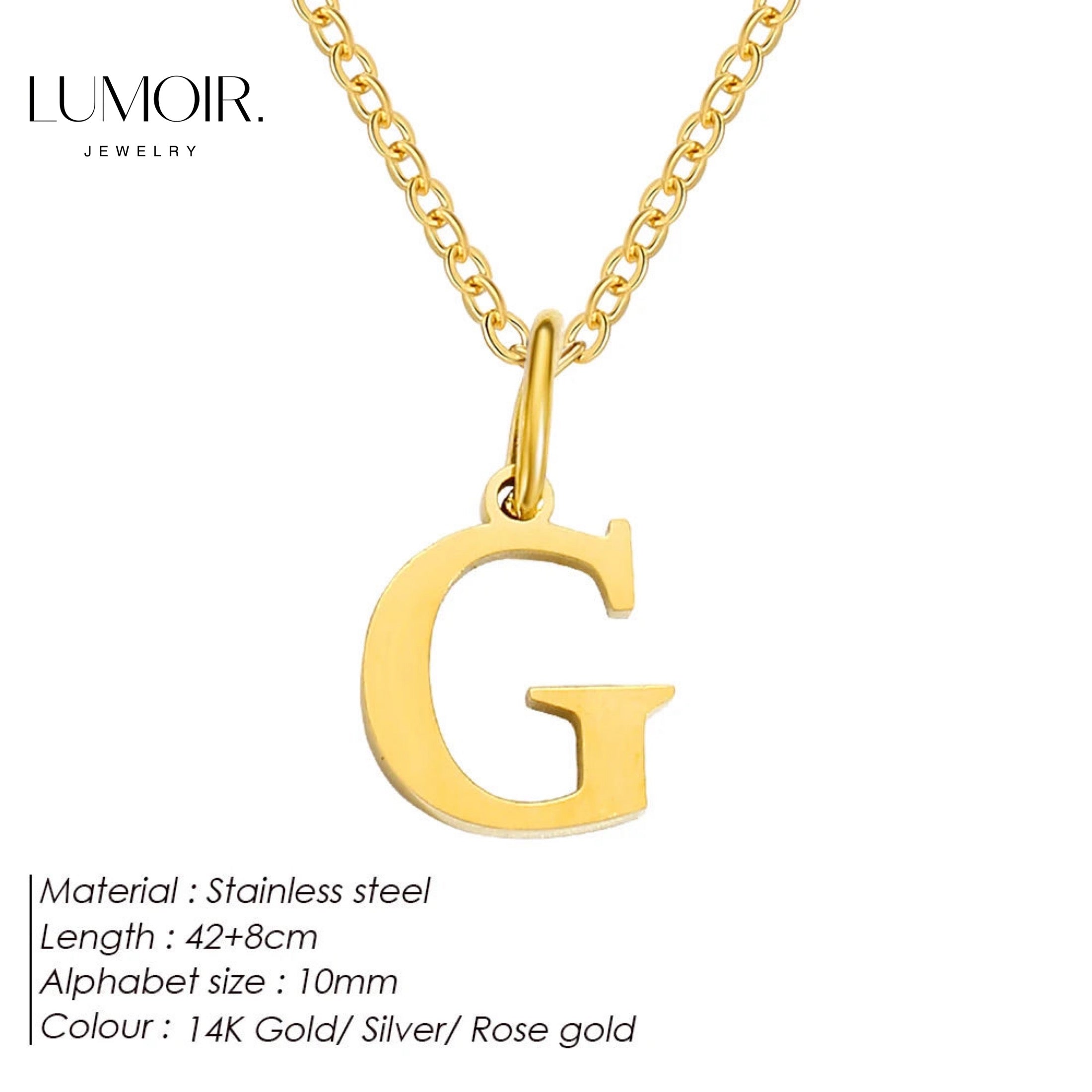 Collier personnalisé en acier inoxydable Lune