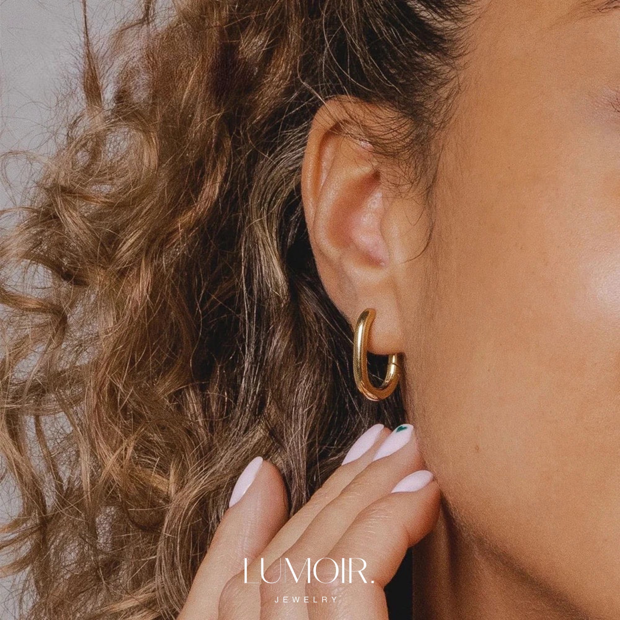 Boucles d'oreilles en acier inoxydable Bruna