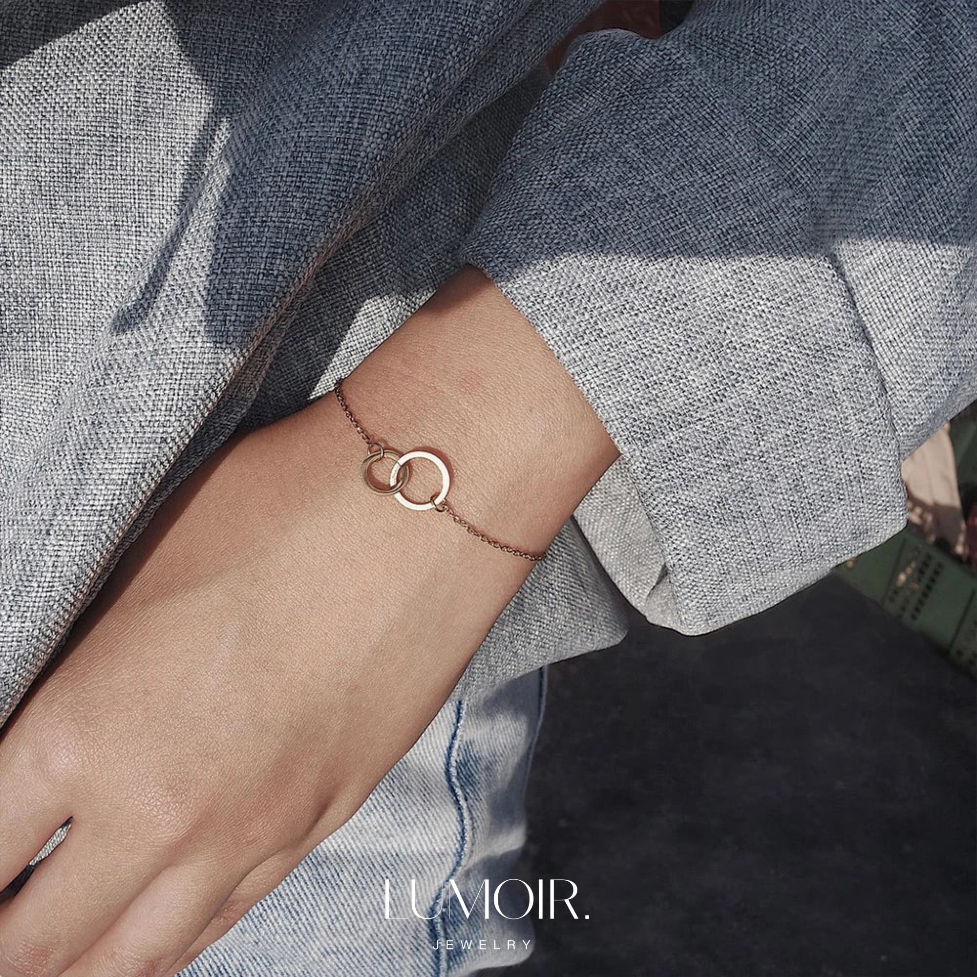Bracelet en acier inoxydable Amour