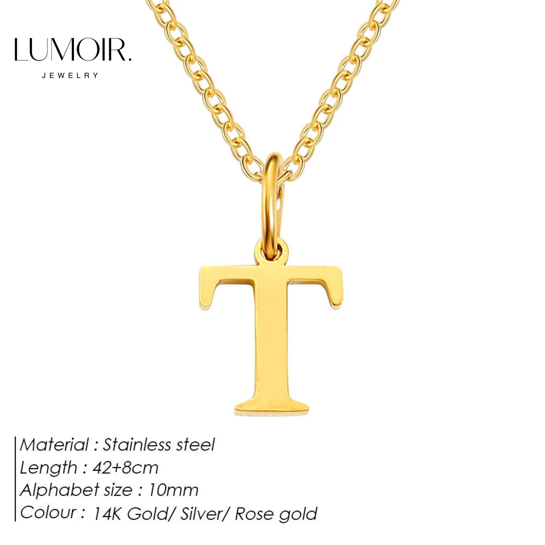 Collier personnalisé en acier inoxydable Lune