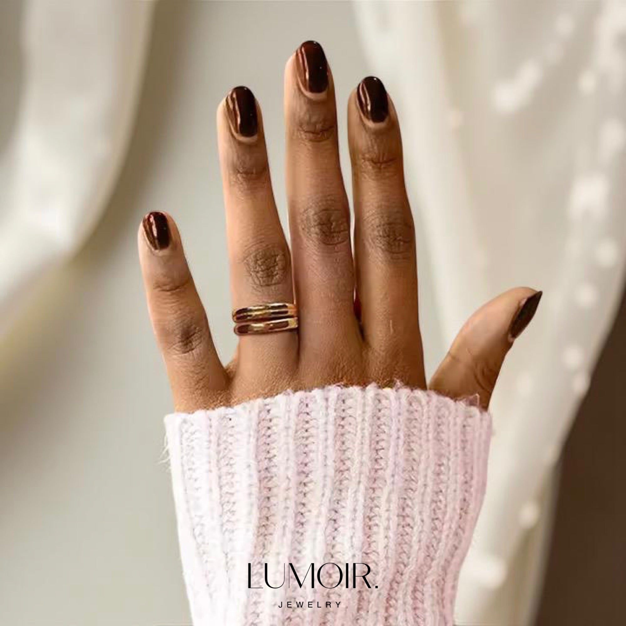 Bague en acier inoxydable Lea