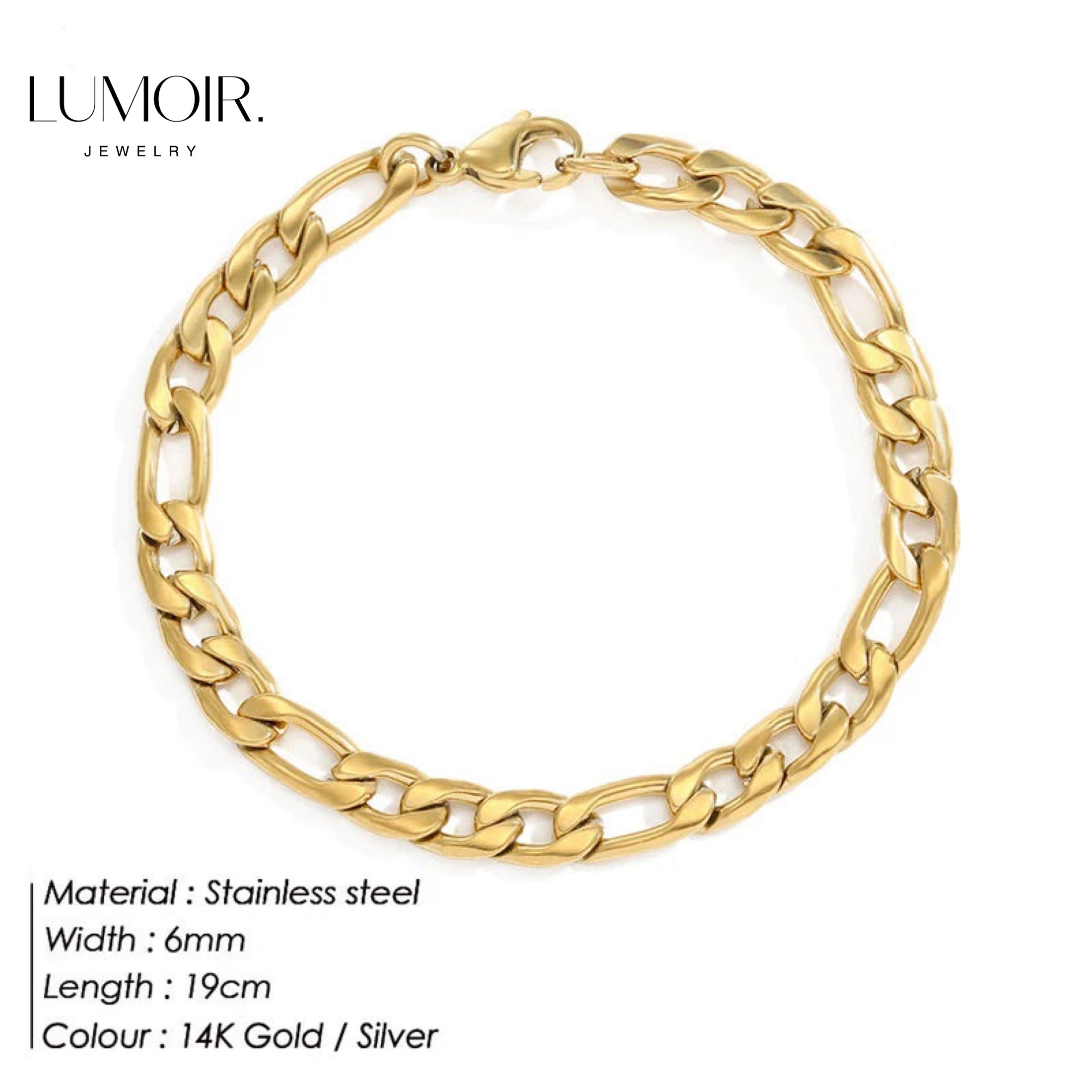 Bracelet en acier inoxydable Nerana