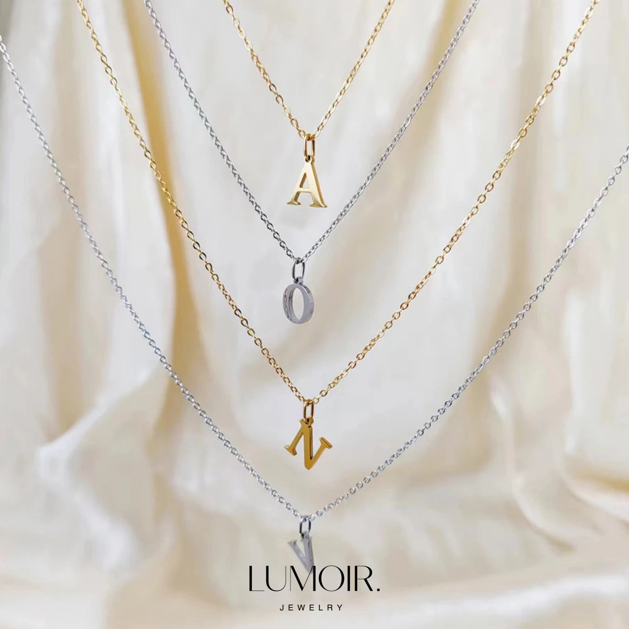 Collier personnalisé en acier inoxydable Lune