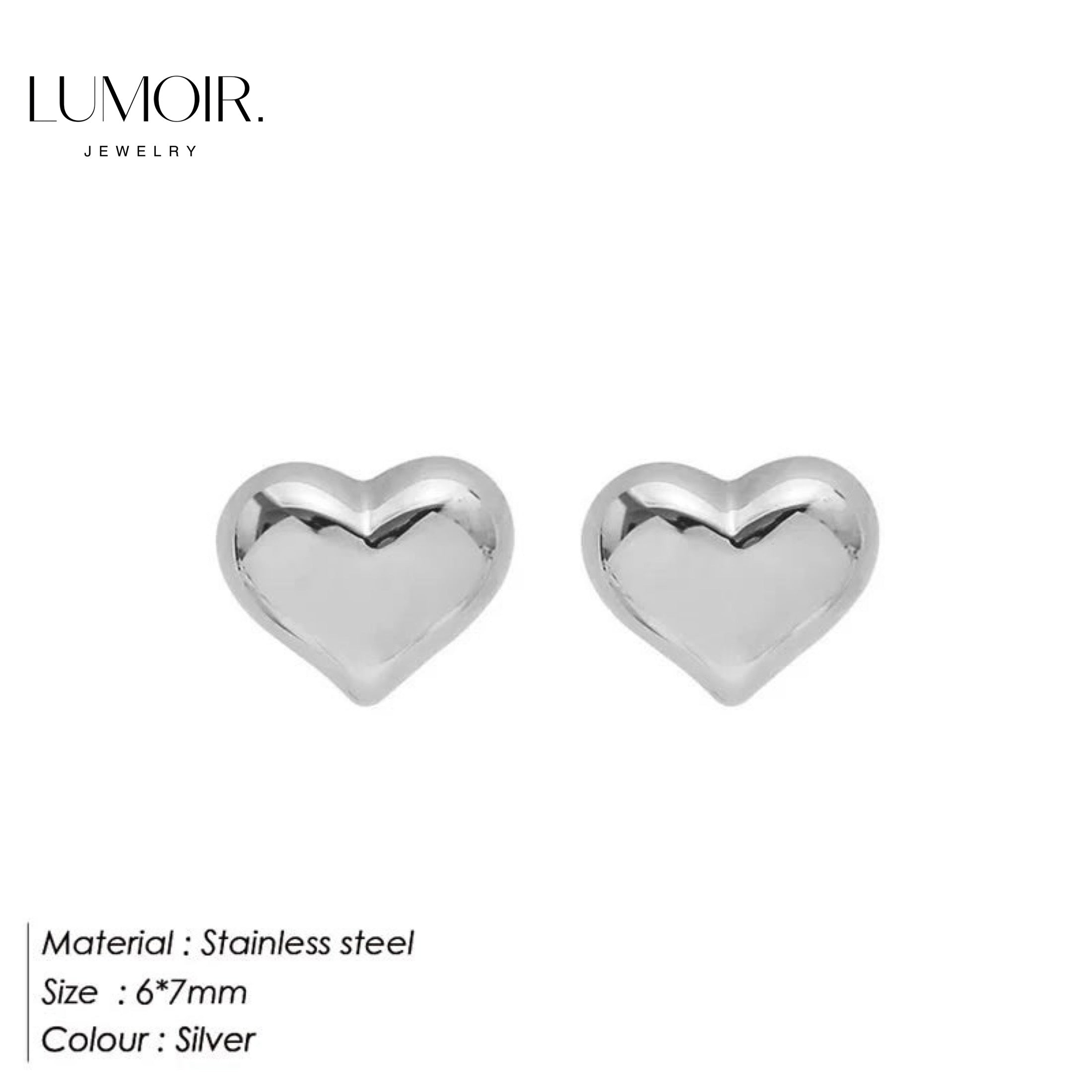 Boucles d'oreilles en acier inoxydable Svea