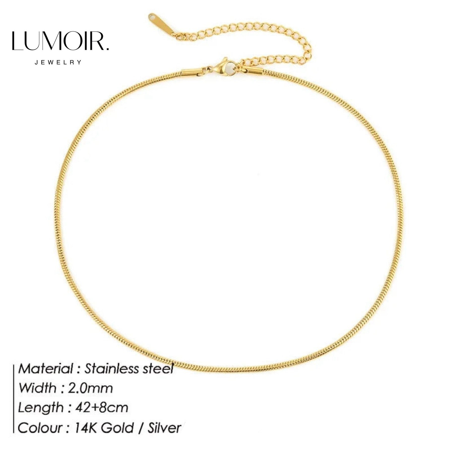 Collier en acier inoxydable Zen
