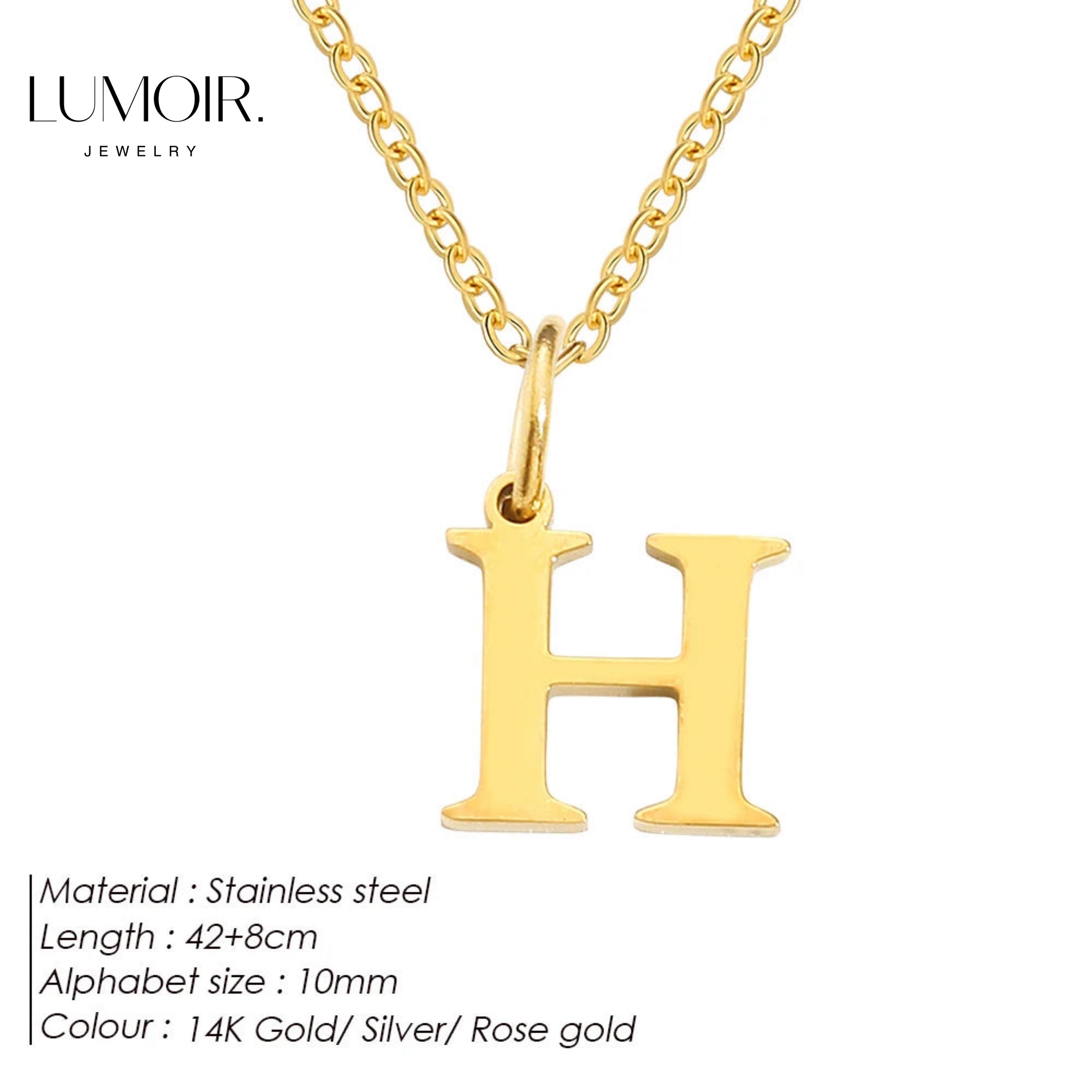 Collier personnalisé en acier inoxydable Lune