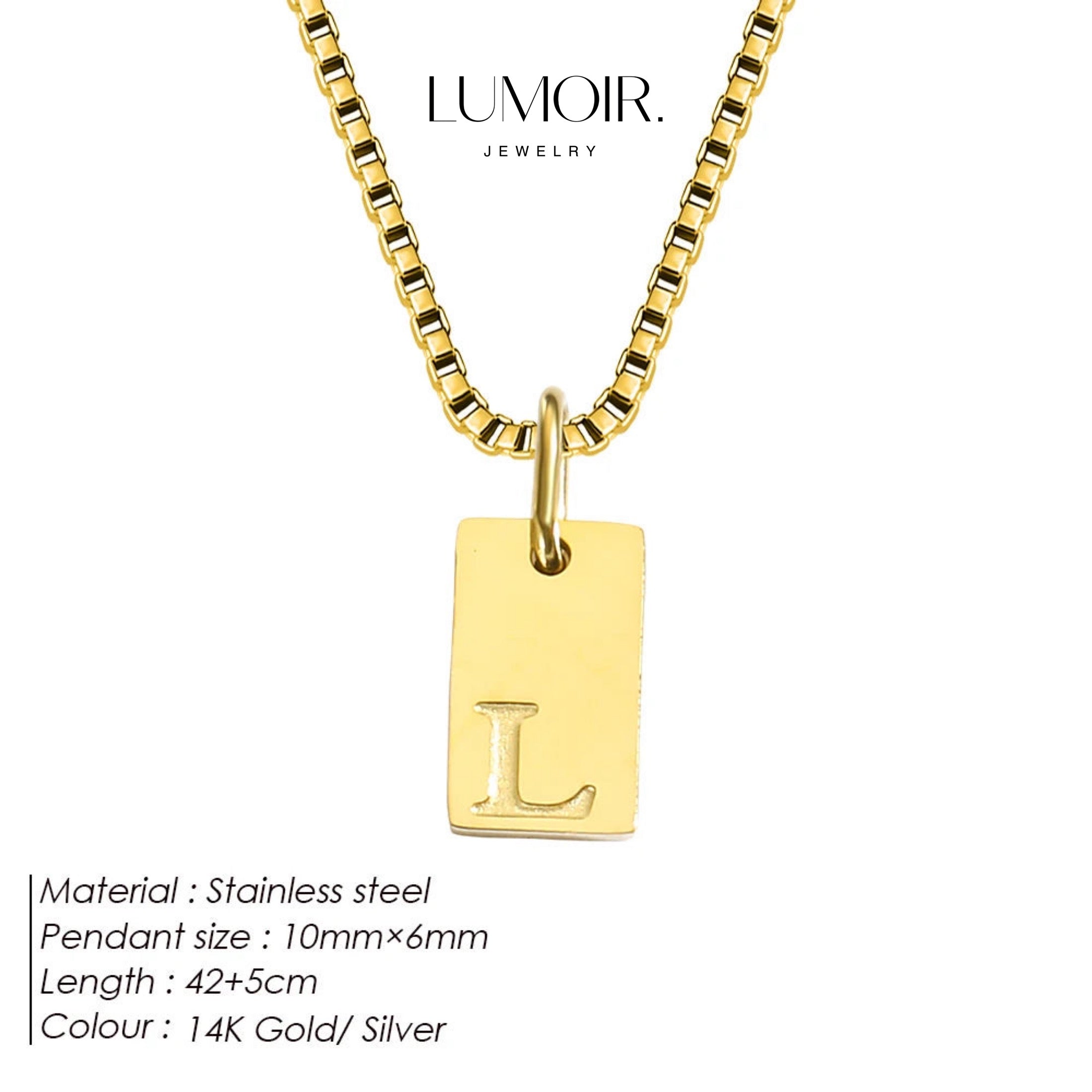 Collier personnalisé en acier inoxydable Luana