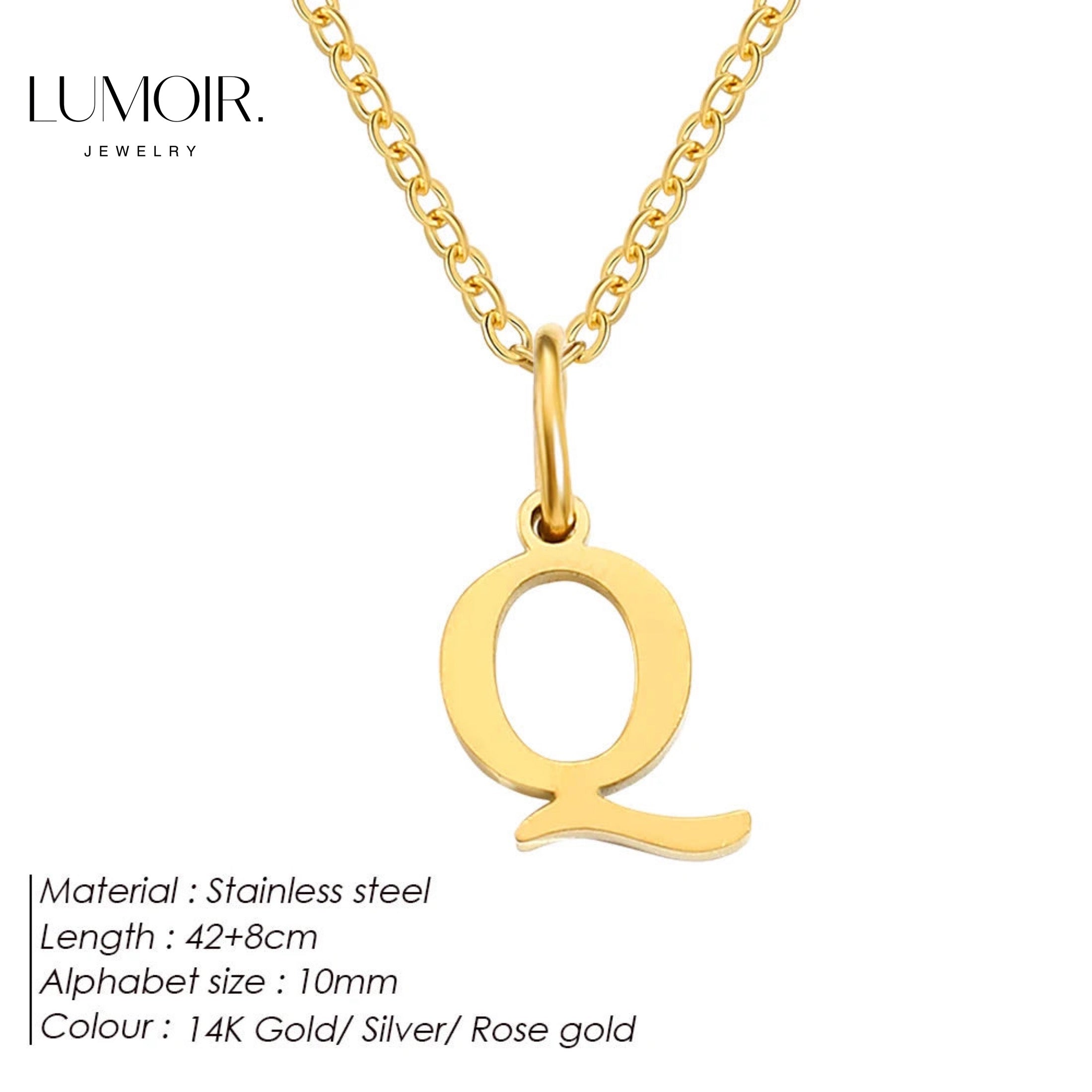 Collier personnalisé en acier inoxydable Lune