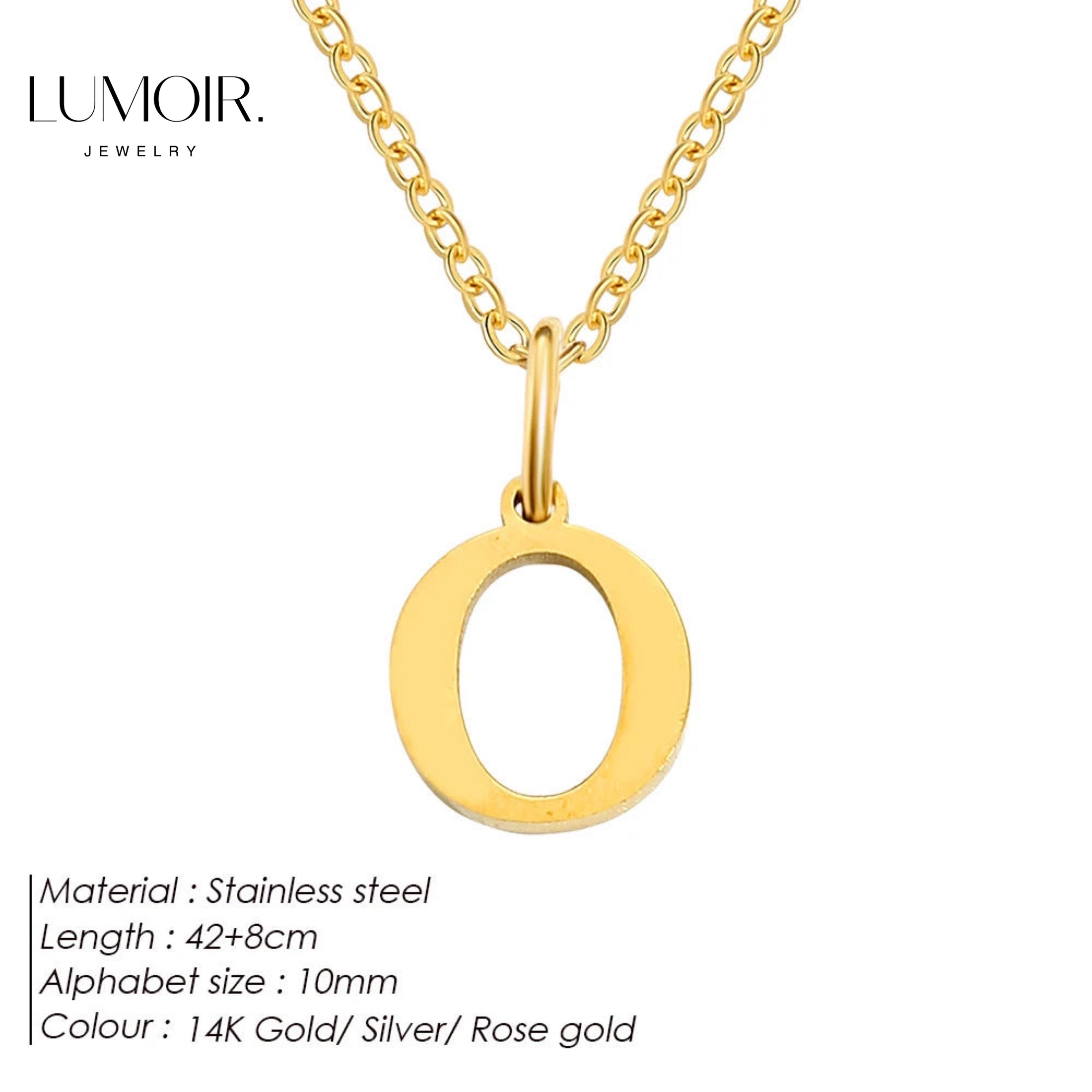 Collier personnalisé en acier inoxydable Lune