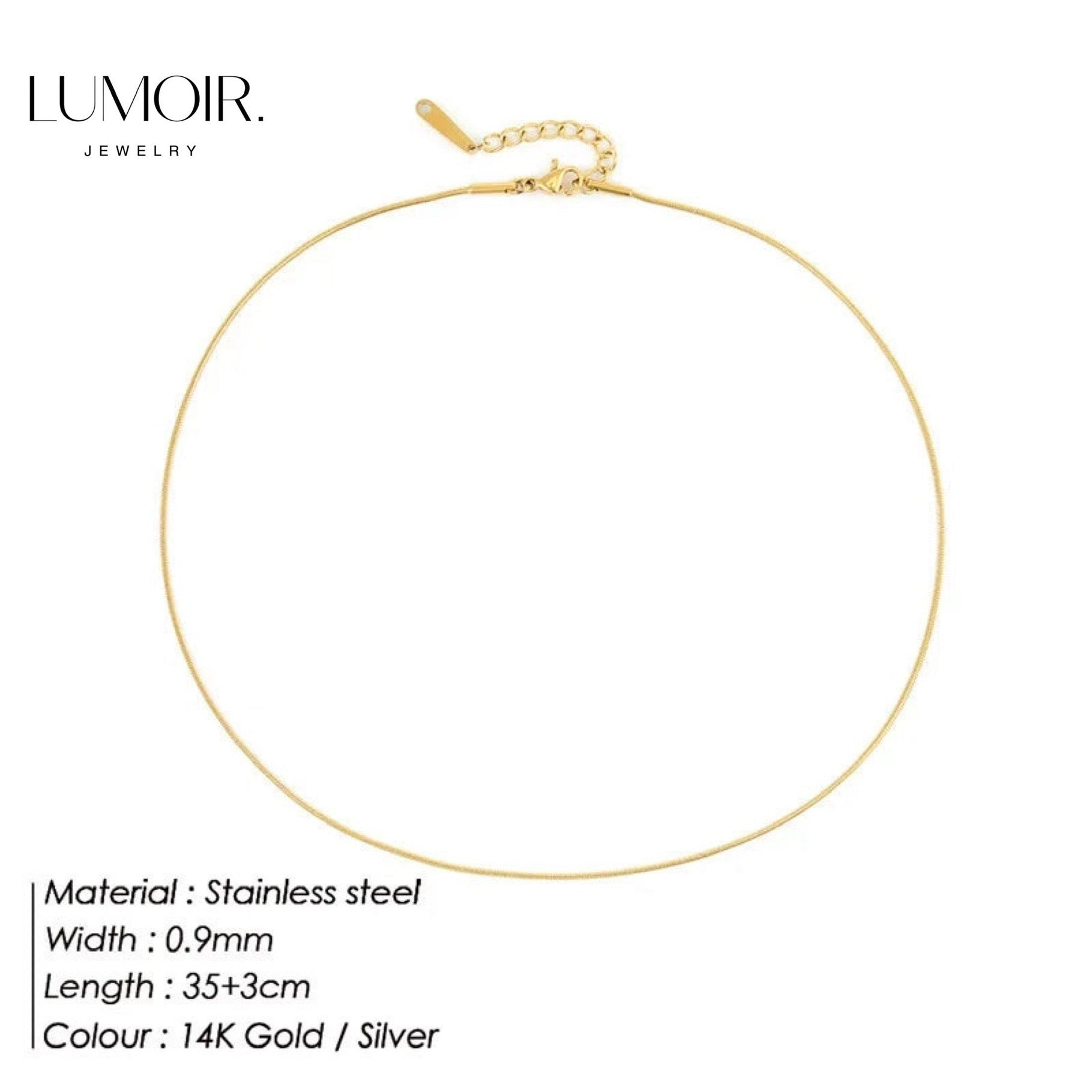 Collier en acier inoxydable Zen