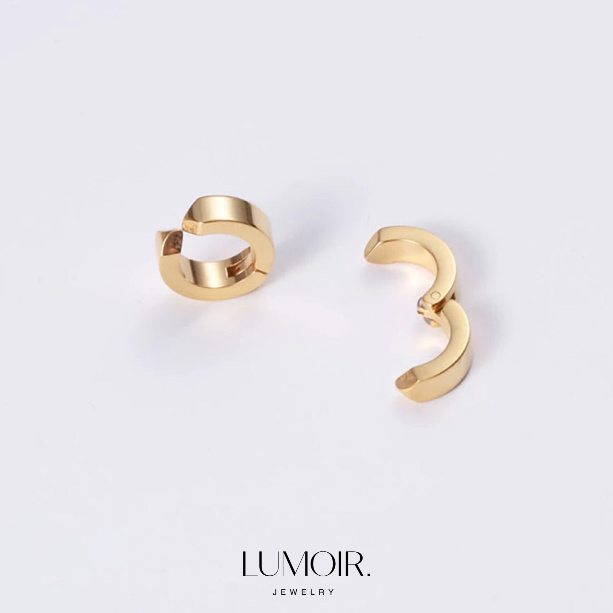 Boucles d'oreilles en acier inoxydable Sélène