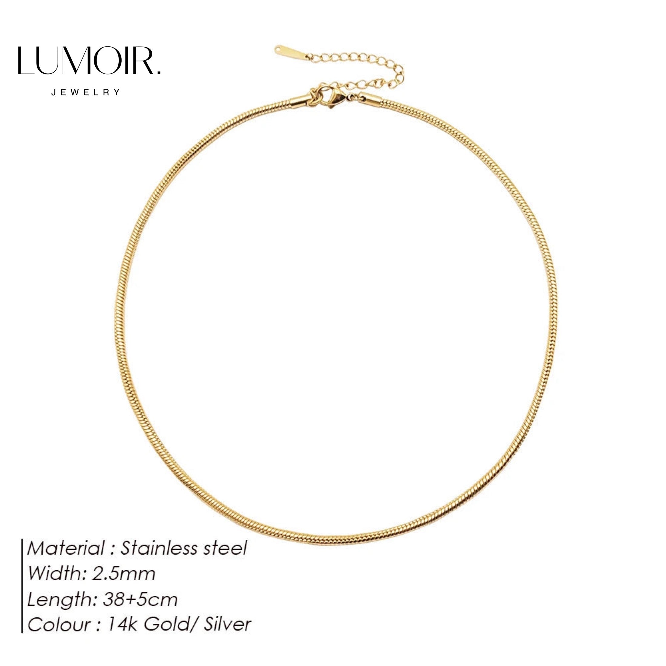 Collier en acier inoxydable Zen