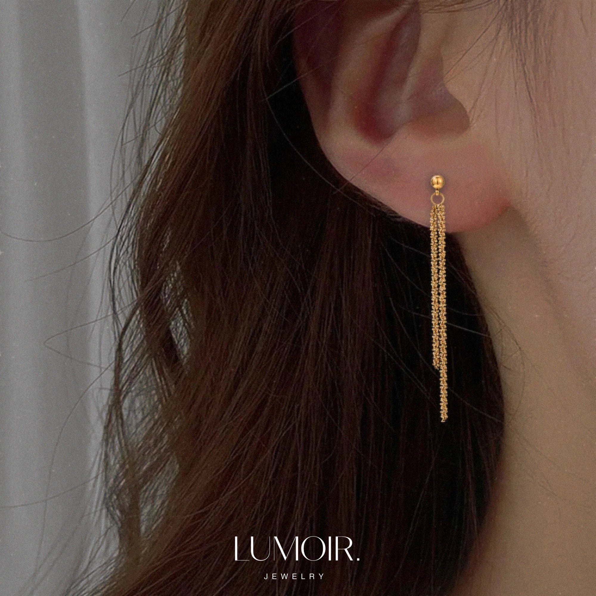 Boucles d'oreilles en acier inoxydable Louisa