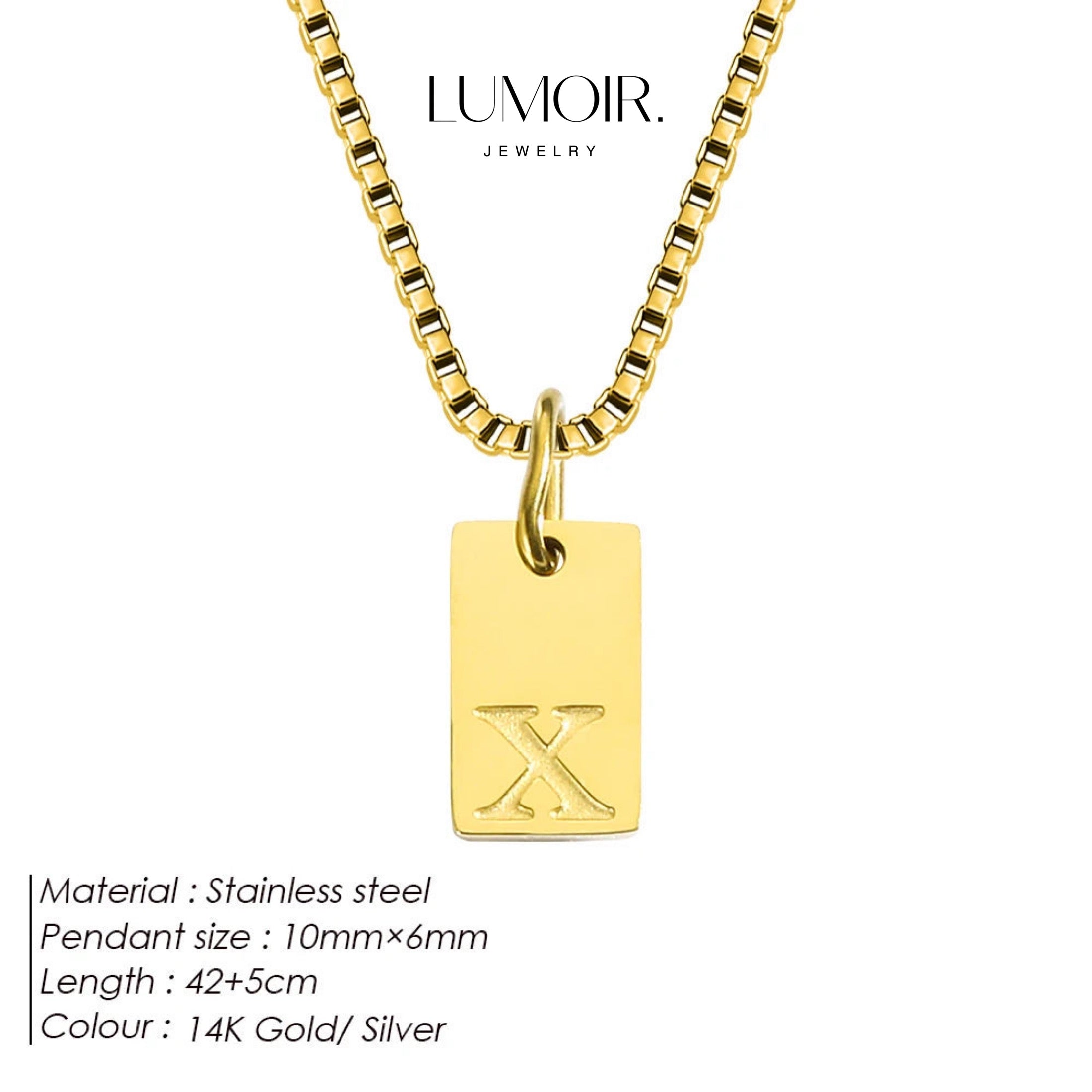 Collier personnalisé en acier inoxydable Luana