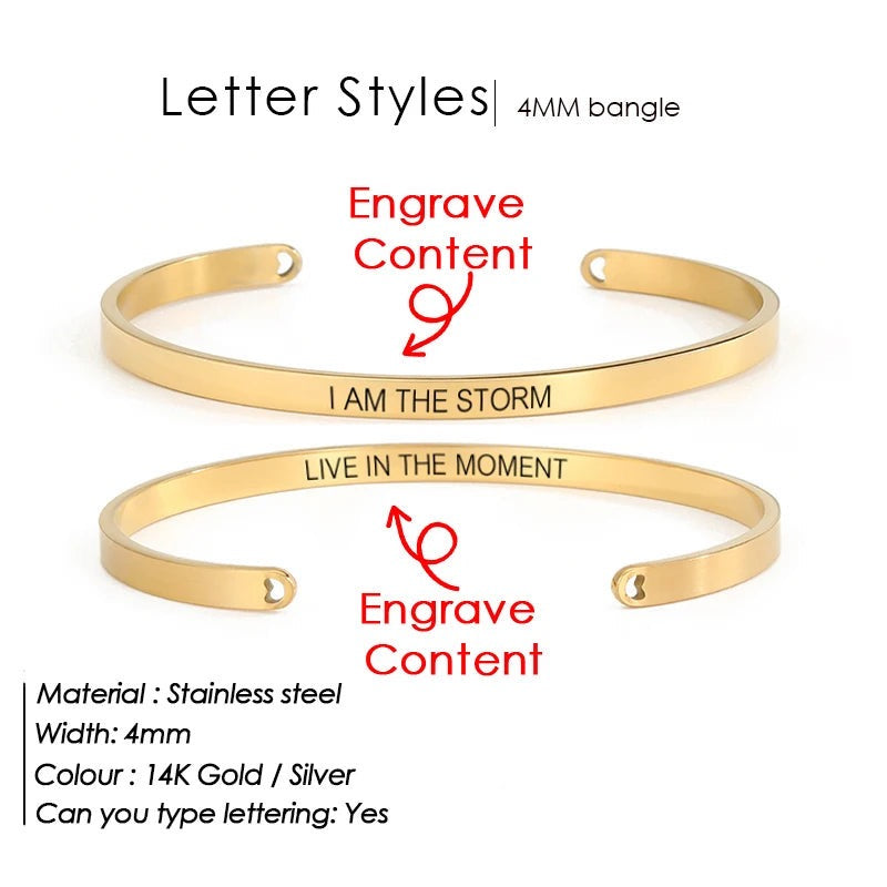 Bracelet personnalisé en acier inoxydable Dawn