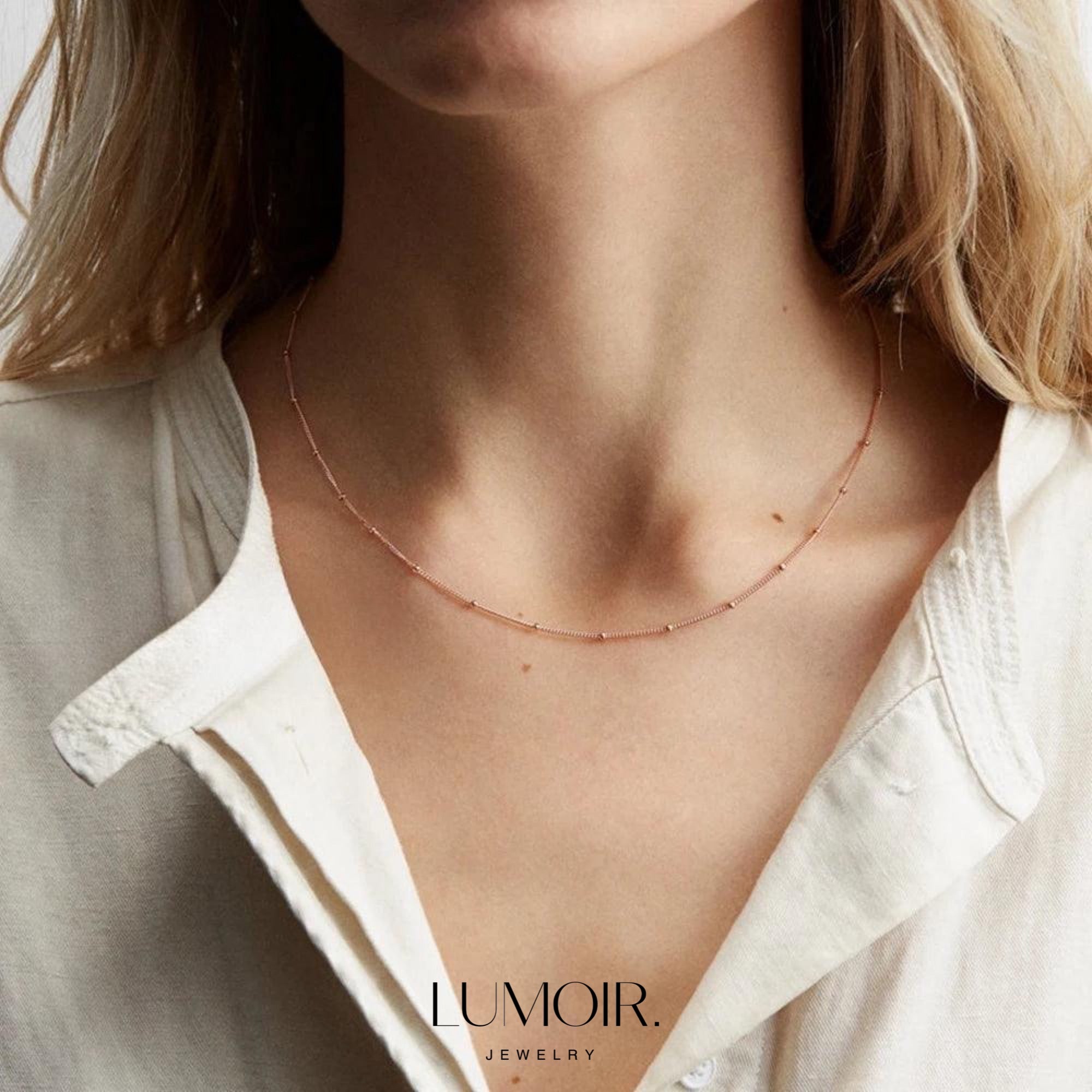 Collier en acier inoxydable Cora